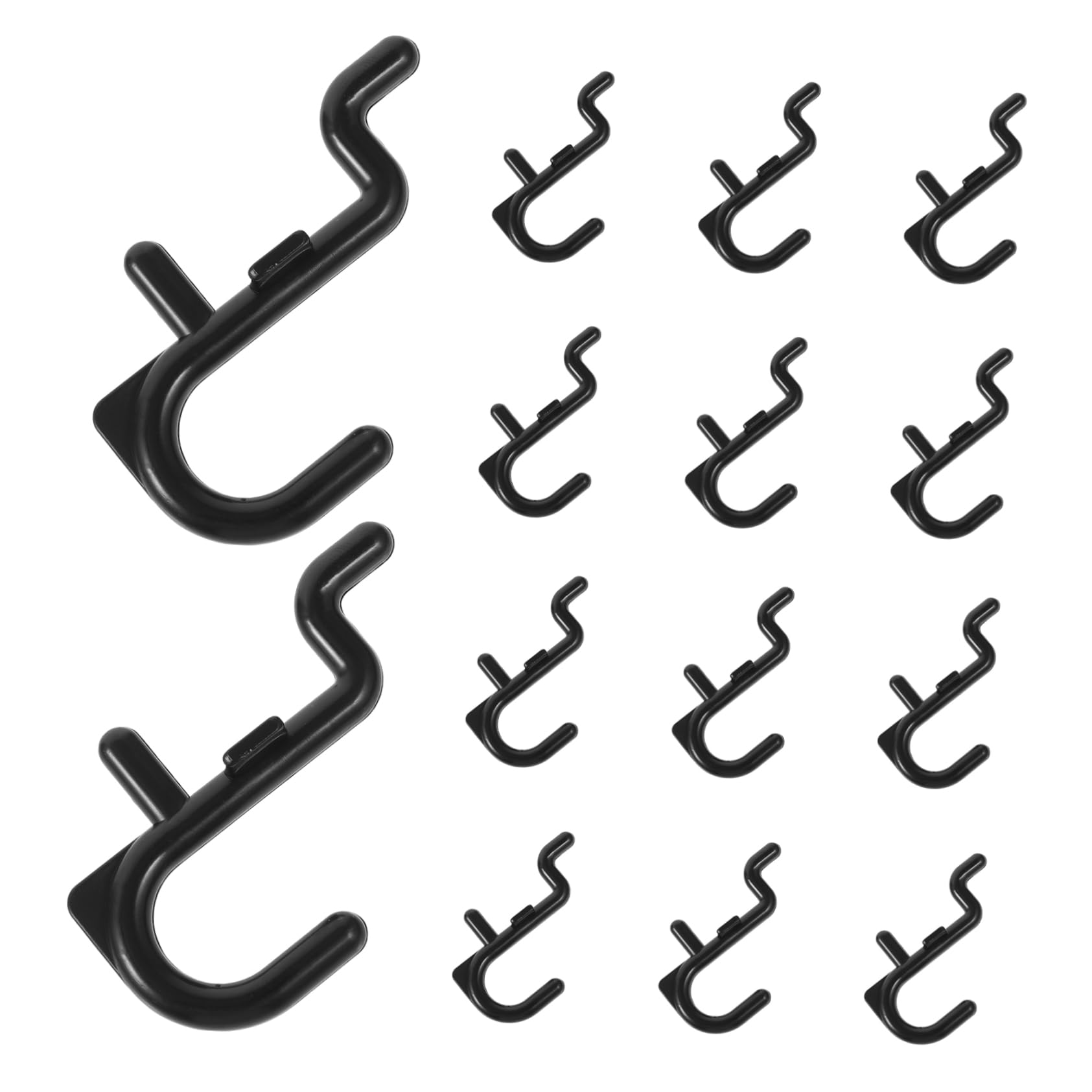 FELTECHELECTR 20-Piece Heavy Duty Plastic Pegboard Hooks Set - Durable Garage & Home Organization Hooks for Tools, Kitchen Utensils, and Workshop Storage