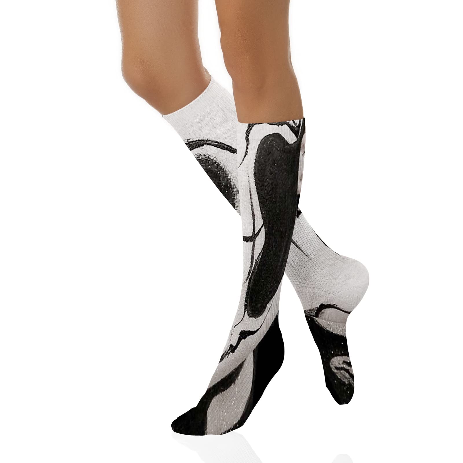 Funny Compression Socks for Women & Men - Winter Warm Socks for Improved Circulation, Running, Athletic Activities, Nursing & Travel - Perfect for Workouts, Long Shifts & Cold Weather Comfort