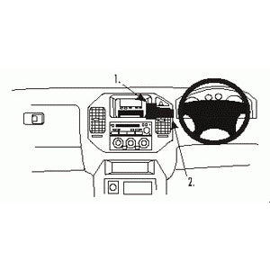 ClicOn No Holes Center Dash Mount for Mitsubishi Pajero (2000-2006) - Perfect for GPS, Phone & Dash Cam Installation - Secure & Easy Car Accessory