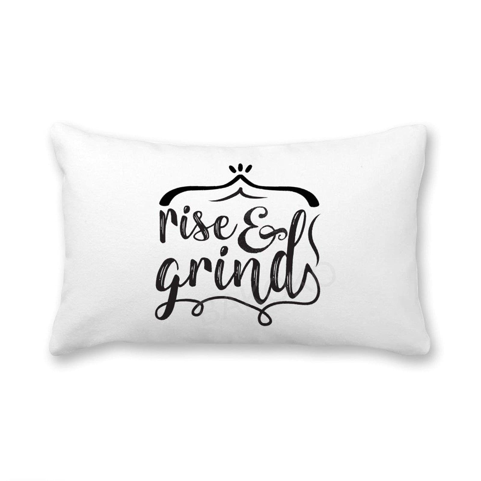 16x24 Inch Cotton Canvas Lumbar Pillow Cover with Hidden Zipper - Farmhouse Decor, Inspirational Quote Pillow Case, Housewarming Gift for Living Room, Bedroom & Office