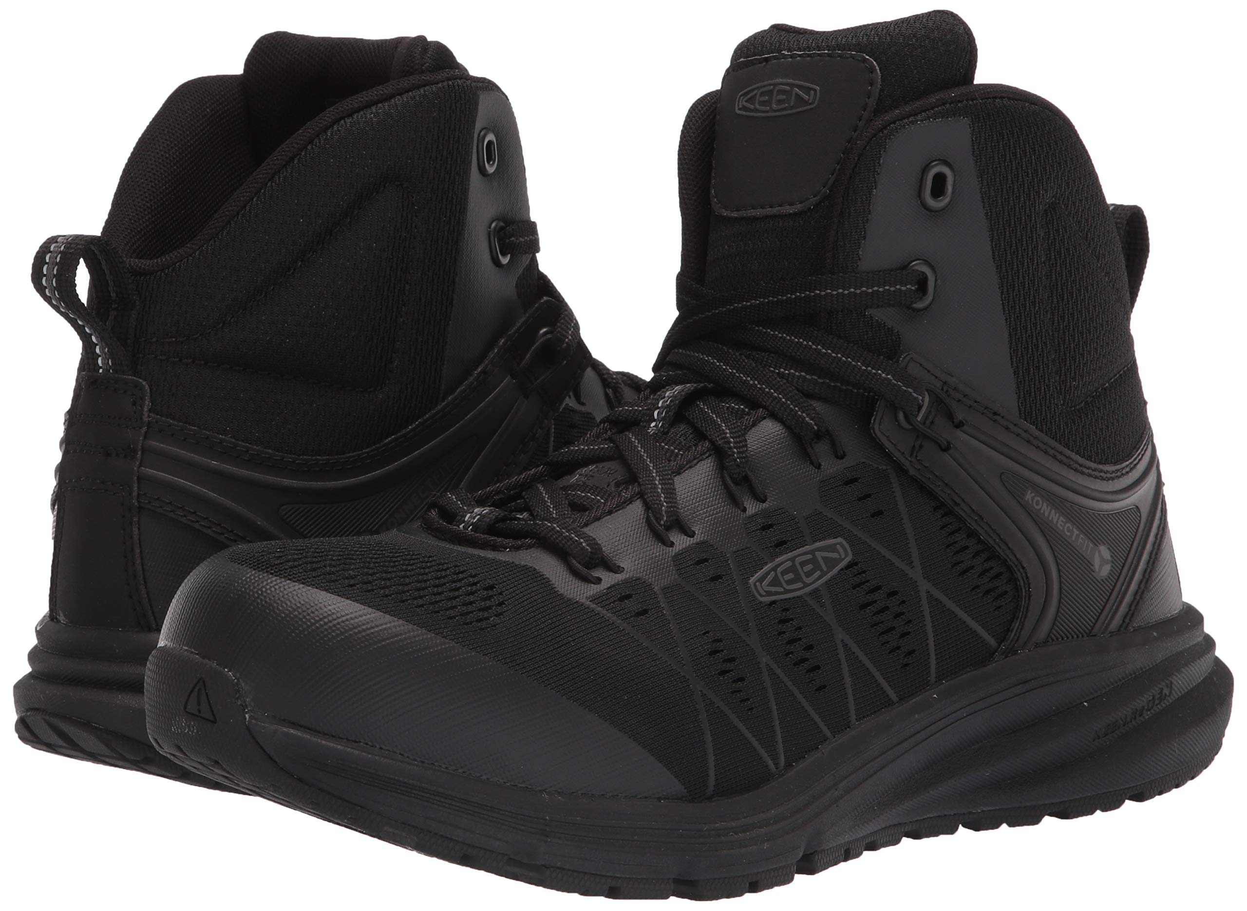 **KEEN Utility Men's Vista Energy Mid Height Composite Toe Work Boot - Durable & Comfortable Safety Shoes for Construction, Hiking & Outdoor Work**