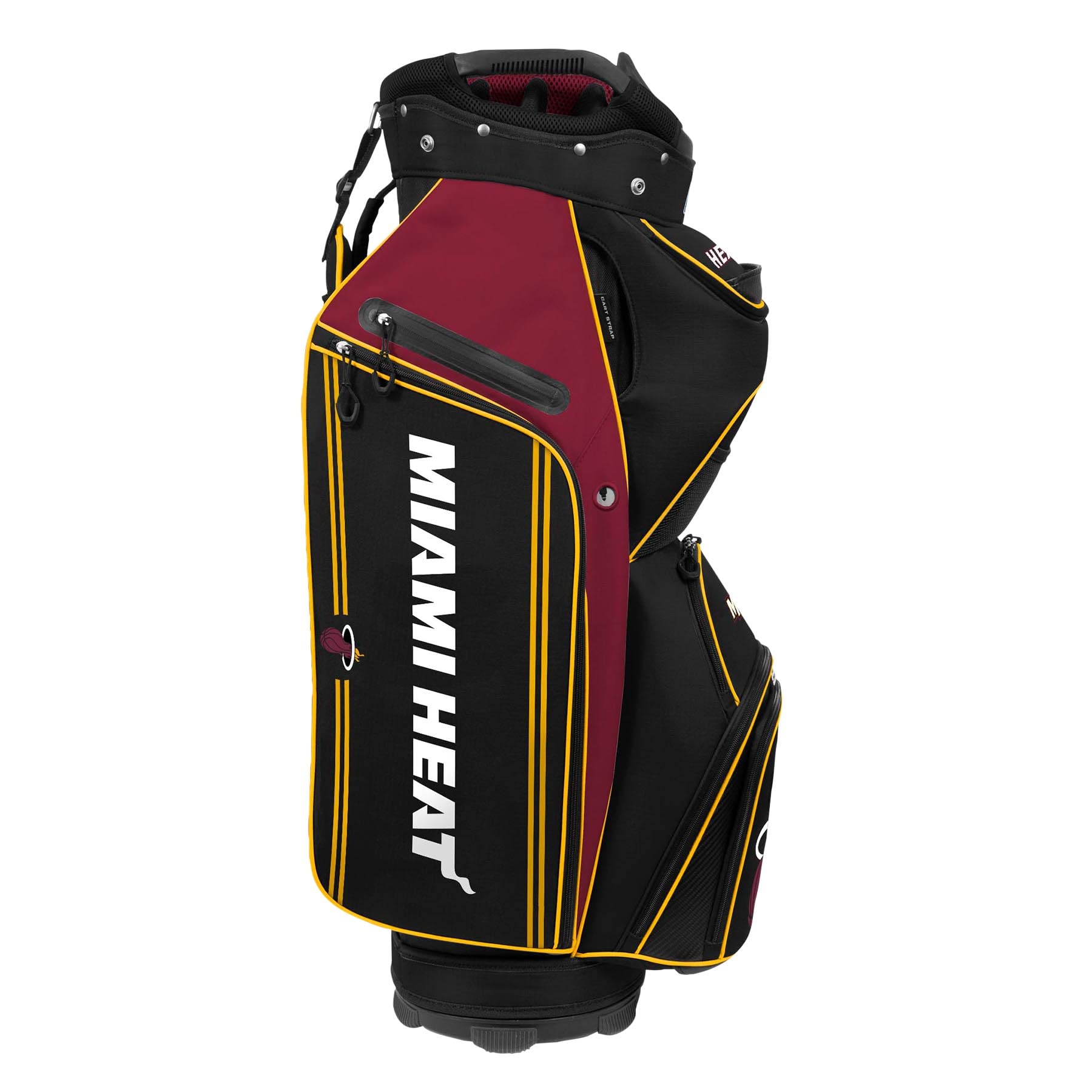 Miami Heat Bucket III Insulated Cooler Cart Bag - Portable Golf & Beach Cooler for Drinks, Snacks & Tailgating