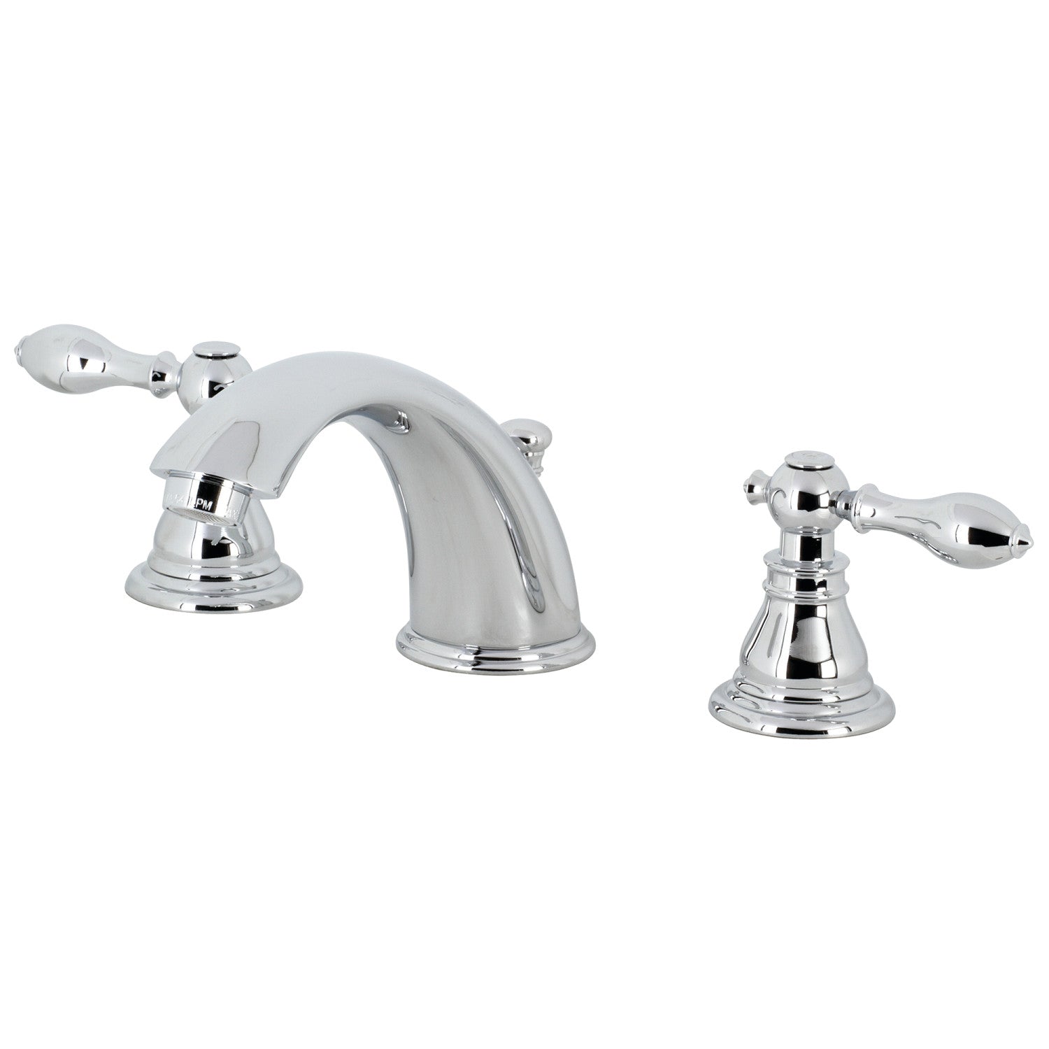 American Classic KB961ACL 3-Hole Widespread Bathroom Faucet - Two Handle Deck Mount with Pop-Up Drain, Polished Chrome - Perfect for Modern Bathroom Vanities & Powder Rooms