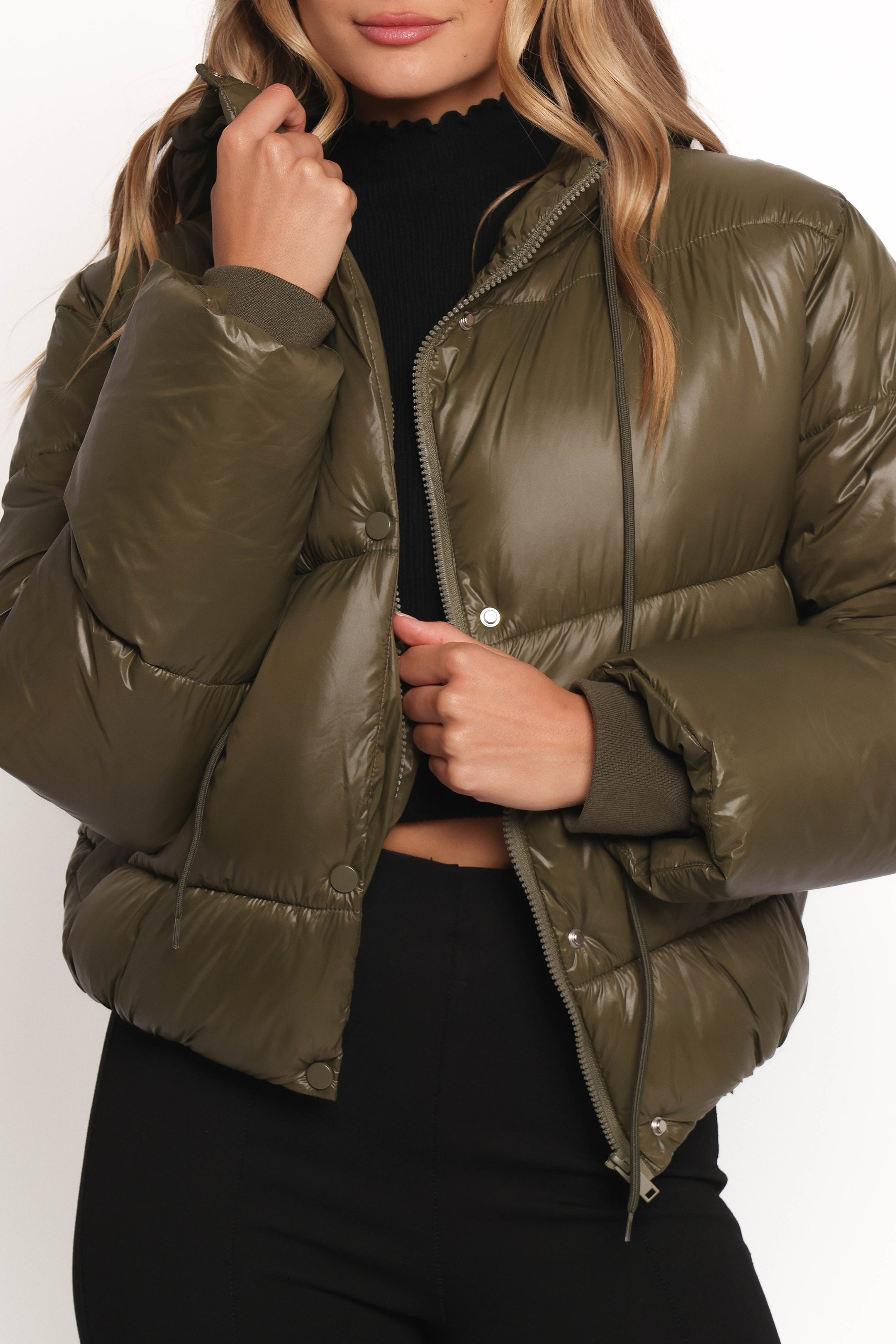 Archie Puffer Jacket for Men & Women - Lightweight Warm Winter Coat, Waterproof Olive Green Outerwear - Perfect for Hiking, Skiing & Cold Weather Activities