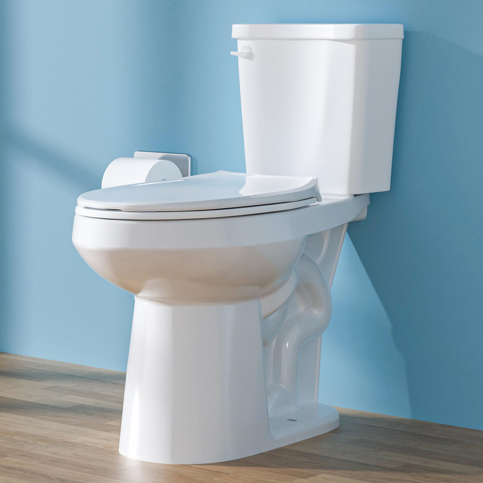 19 Inch Tall Toilet for Seniors & ADA Compliant - High Height Elongated Bowl (20
