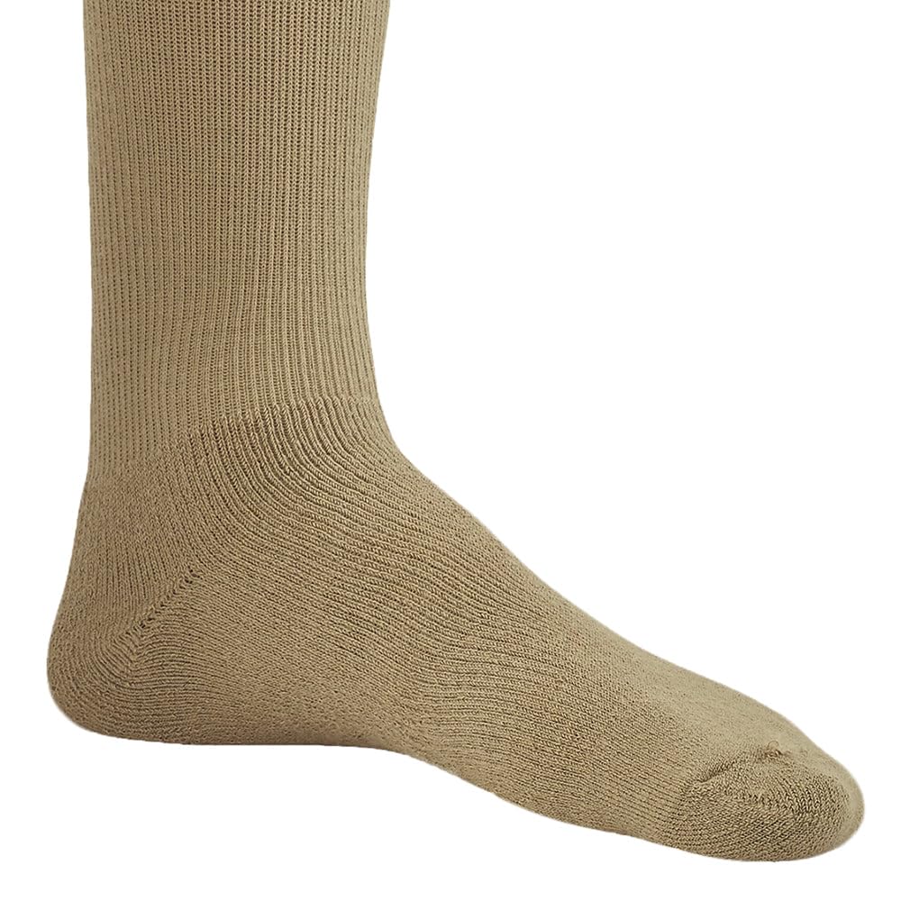 Ames Walker AW Styles 120/125/150 Coolmax 20-30 mmHg Firm Compression Knee High Socks (3-Pack) - Black/White/Beige Small - Ideal for Running, Travel & Varicose Vein Relief