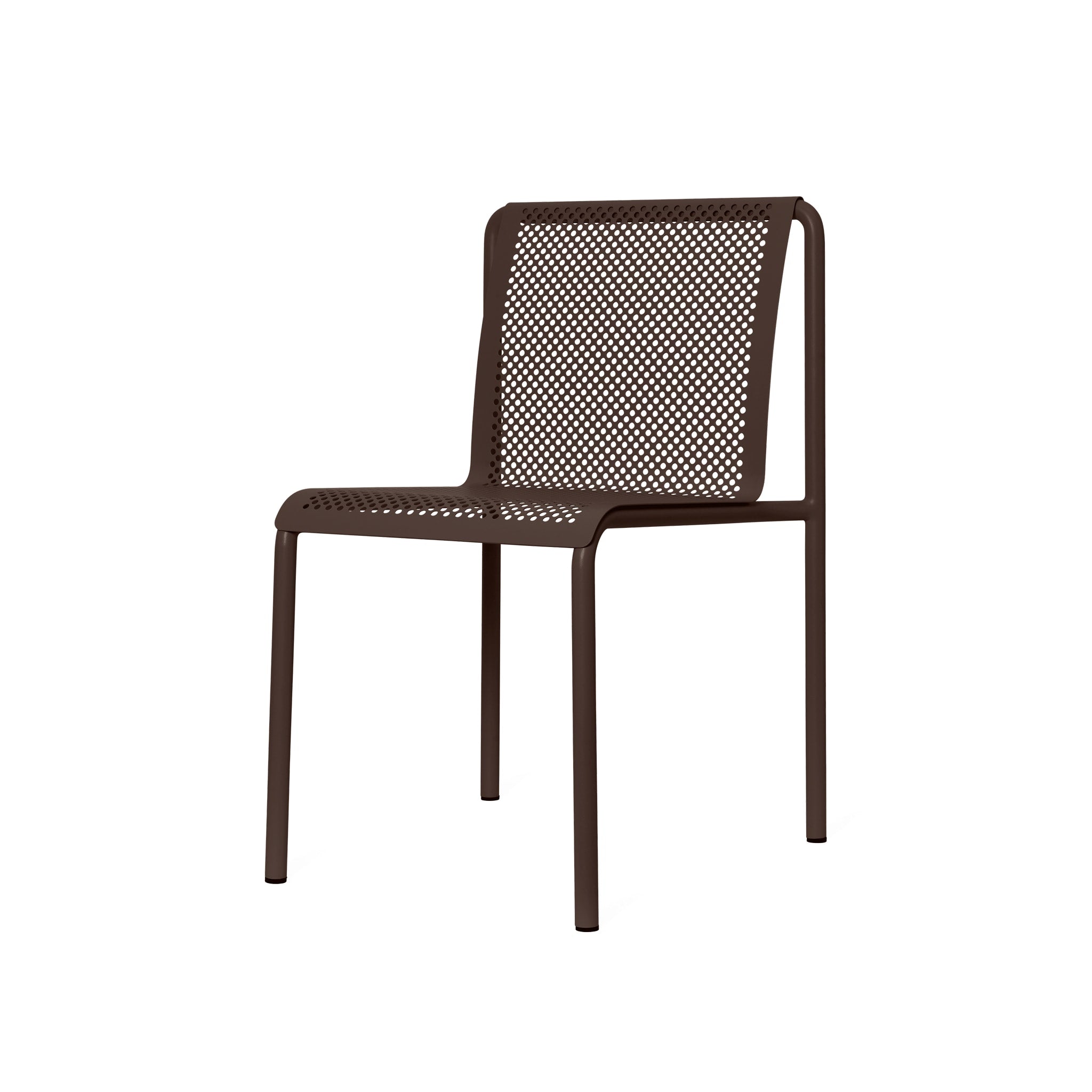 FERM LIVING Dapple Chair - Dark Chocolate Brown Modern Accent Chair for Living Room, Bedroom, or Office | Scandinavian Design Lounge Seating with Textured Fabric