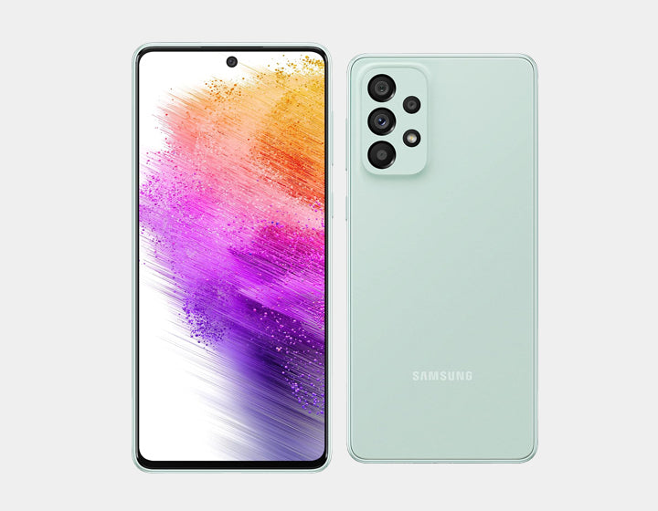 Samsung Galaxy A73 5G Unlocked Smartphone - 128GB Storage, 8GB RAM, Dual SIM, GSM Compatible (Awesome Mint) - Perfect for Streaming, Gaming & Productivity on the Go