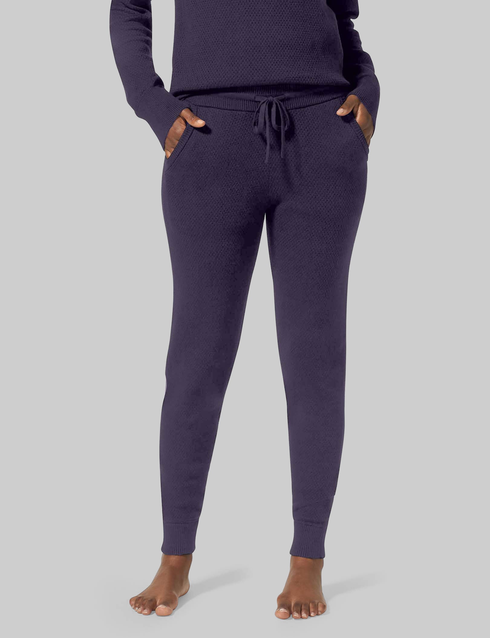Cozy Women's Sweater Lounge Jogger Pants - Soft Fleece Loungewear Set for Home, Yoga & Casual Outfits | Comfortable Winter Relaxing Wear