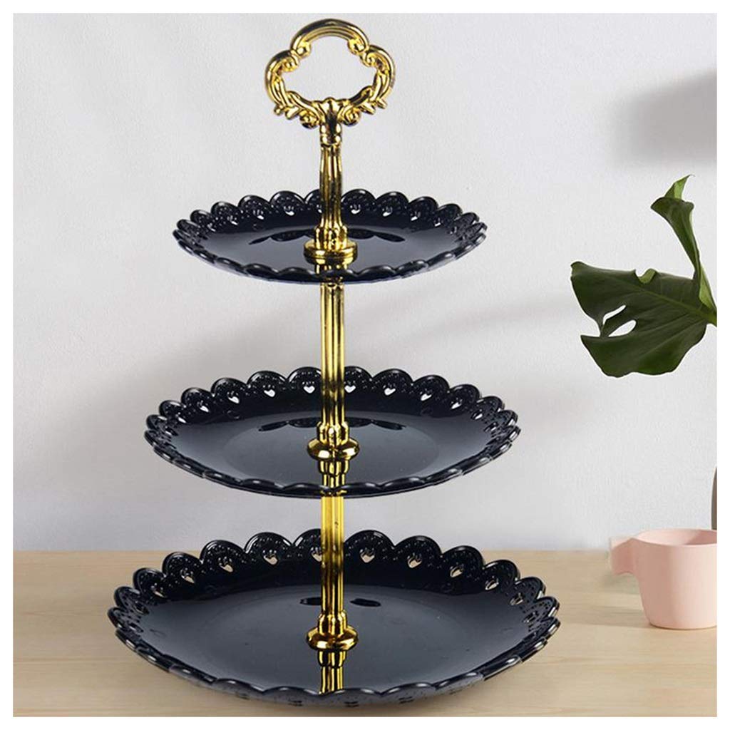 QTQHOME 3-Tier Cake Stand for Wedding, Birthday Party - Elegant Dessert Display for Cakes, Cupcakes, Fruits & Vegetables - Perfect for Home, Bakery & Event Decor (Color: 4)