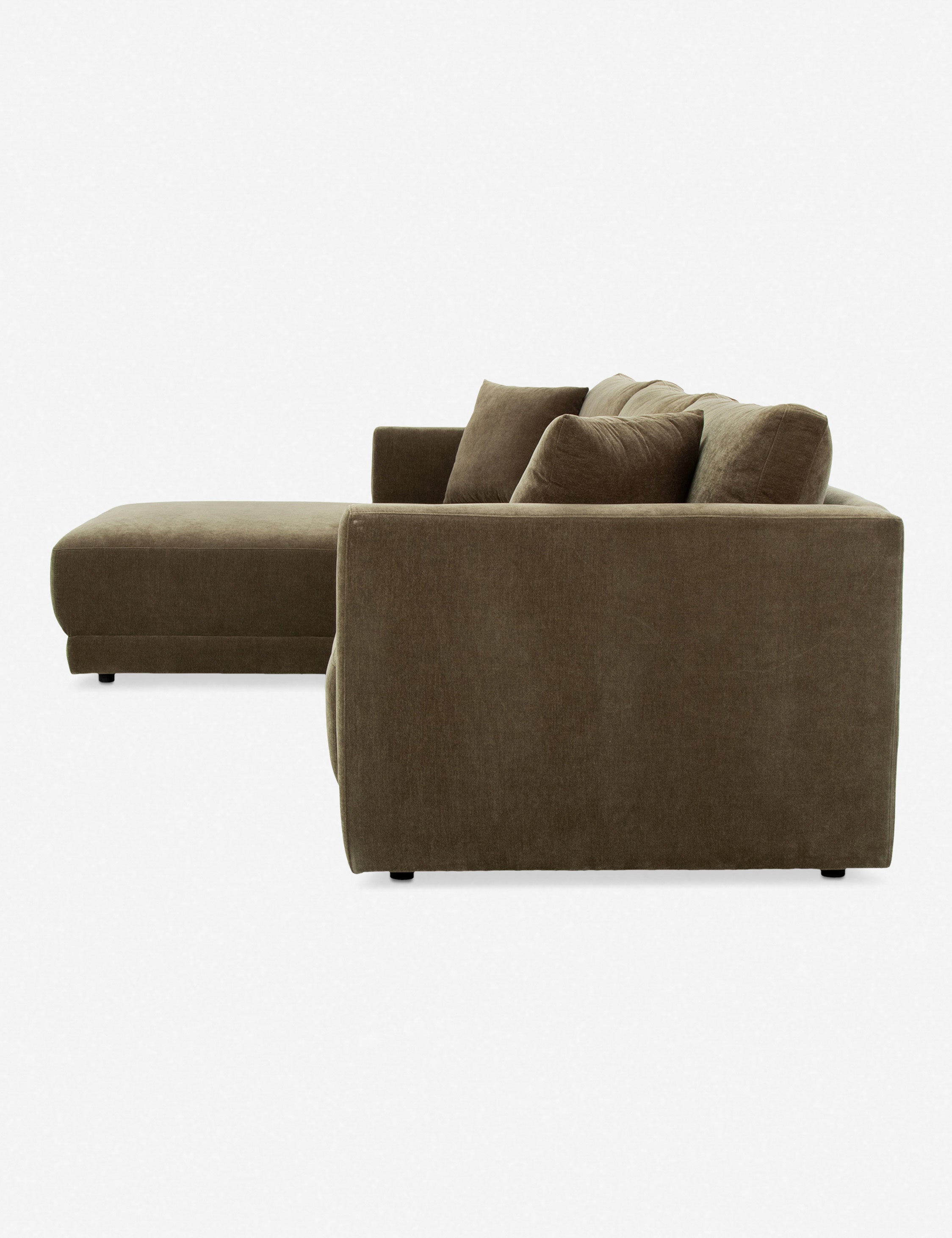 Modern Fairfield Sectional Sofa - Comfortable L-Shaped Couch with Reversible Chaise for Living Room, Family Room & Home Theater - Soft Fabric Upholstery & Sturdy Wood Frame