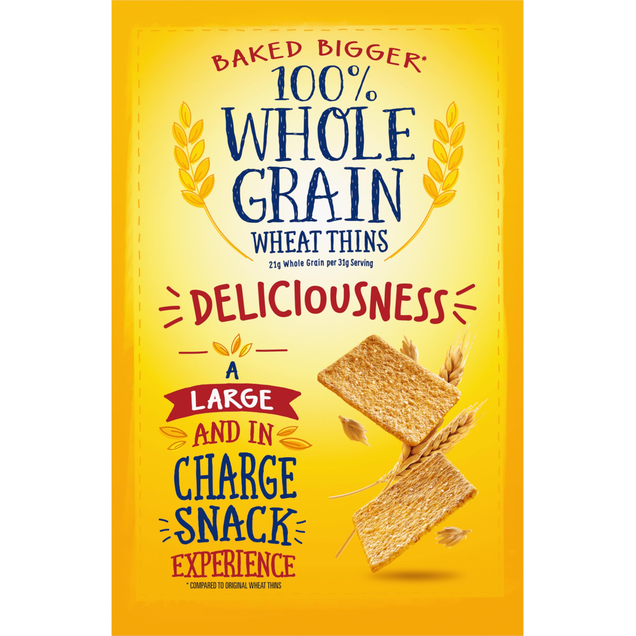 Wheat Thins BIG Snacks - Whole Grain Wheat Crackers (6-8 oz Boxes) | Bulk Healthy Snacks for Parties, School Lunches & On-The-Go