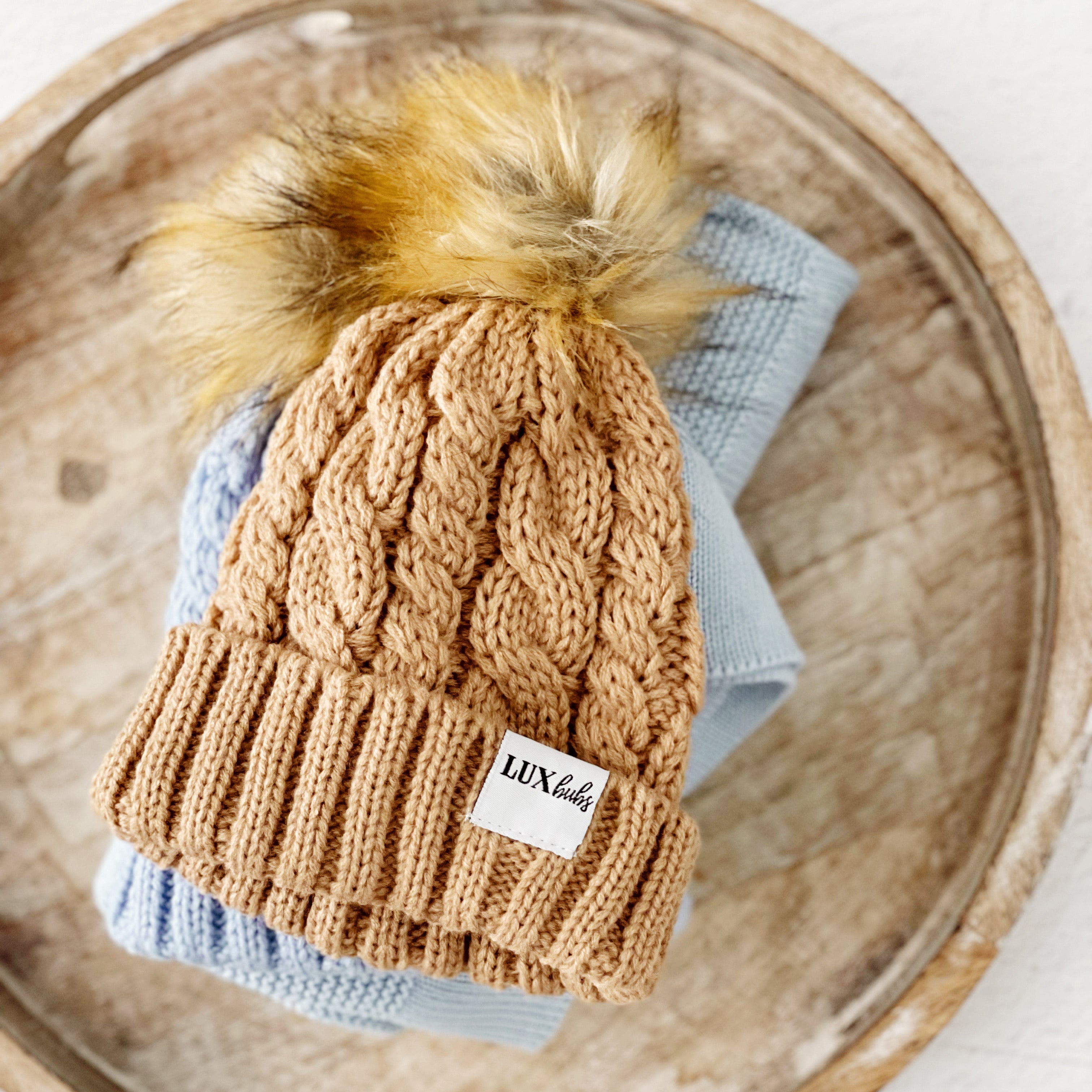 Cozy Brown Matching Beanies for Couples & Family - Winter Warm Knit Hats for Outdoor Activities & Gifts