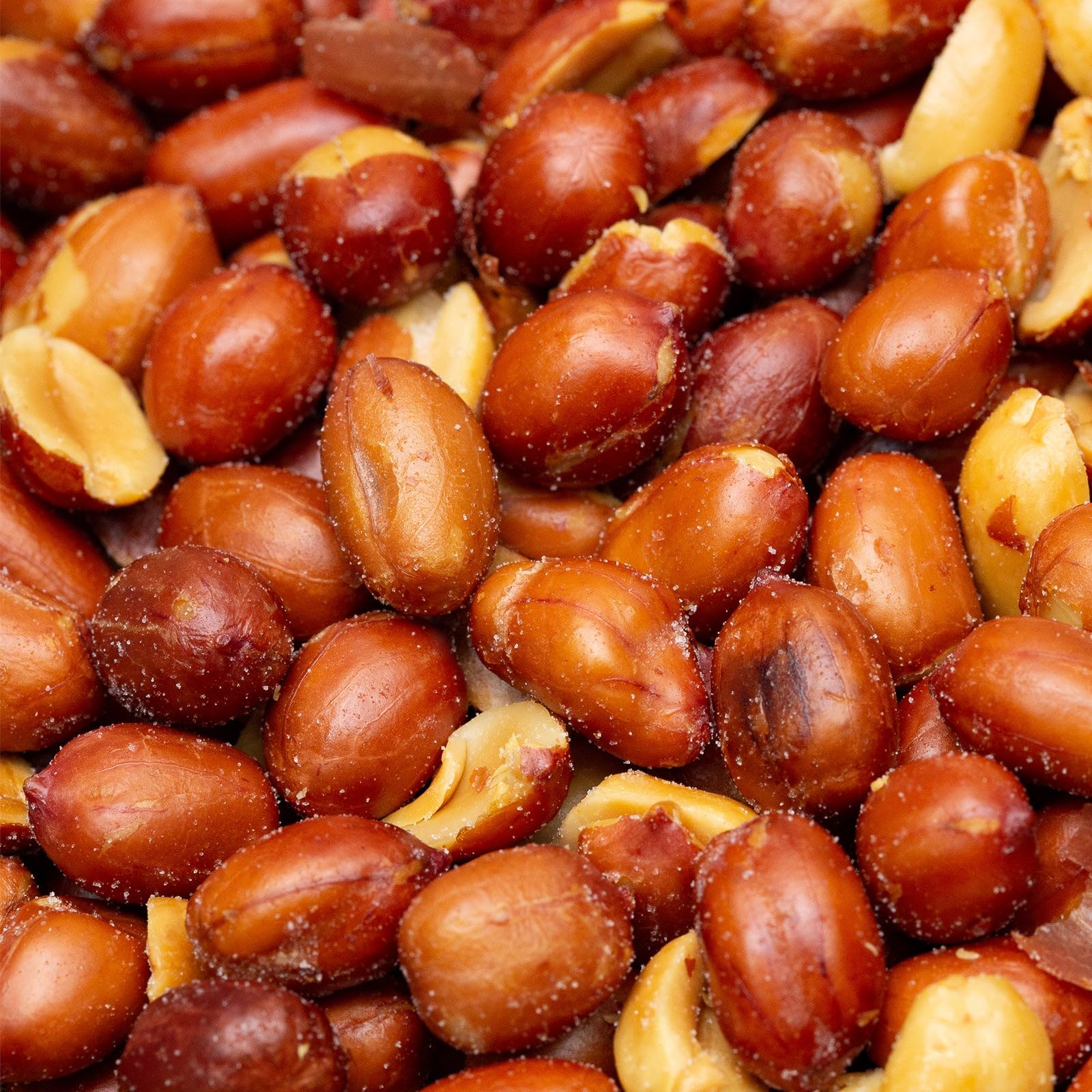 Roasted and Salted Spanish Peanuts (1 Pound) - Crunchy US Snacks for Parties, Hiking & Healthy Snacking