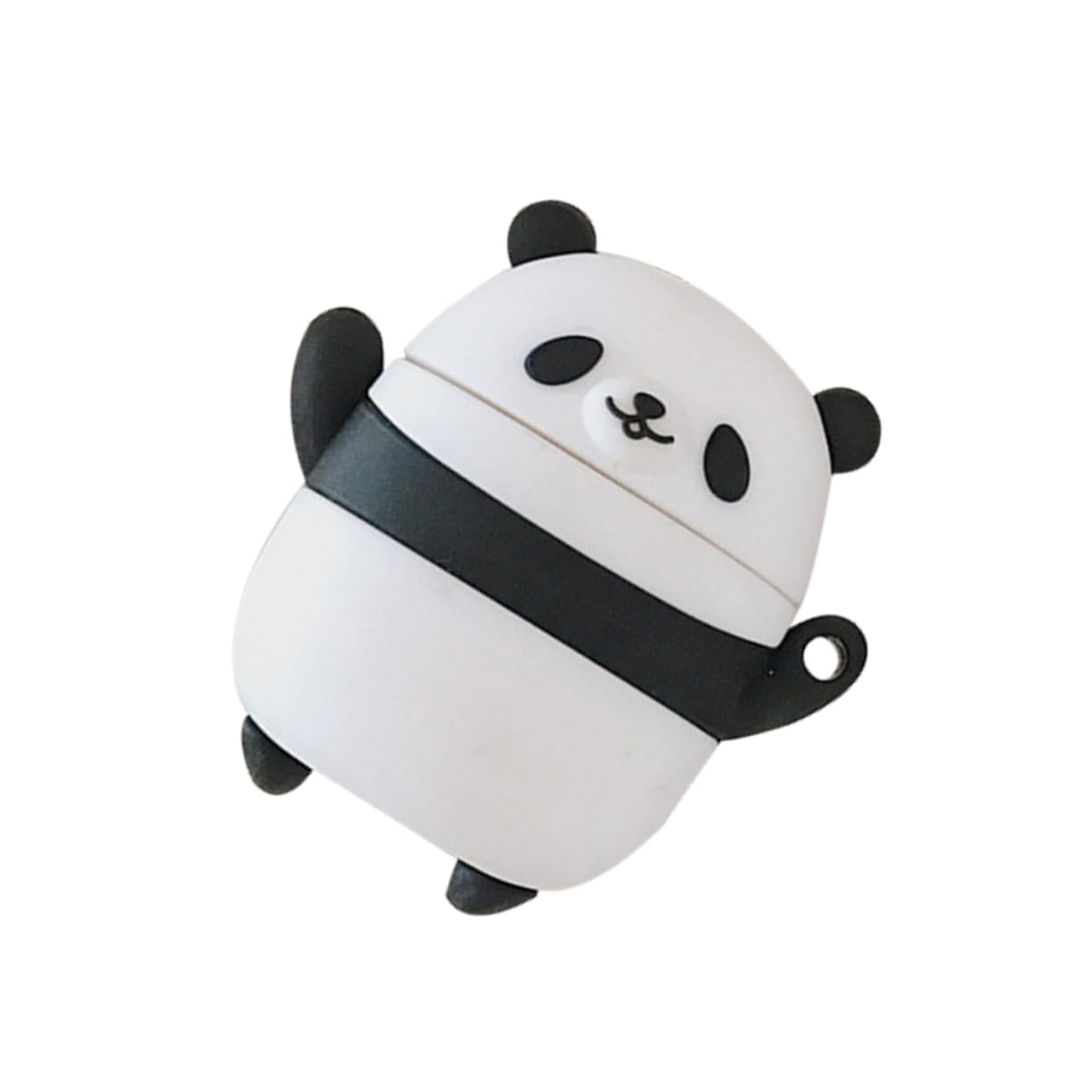 HOMSFOU 2 Pack Panda-Shaped Silicone Earphone Protective Case - Durable Headset Storage Pouch for AirPods, Earbuds | Perfect for Travel, Gym & Daily Use