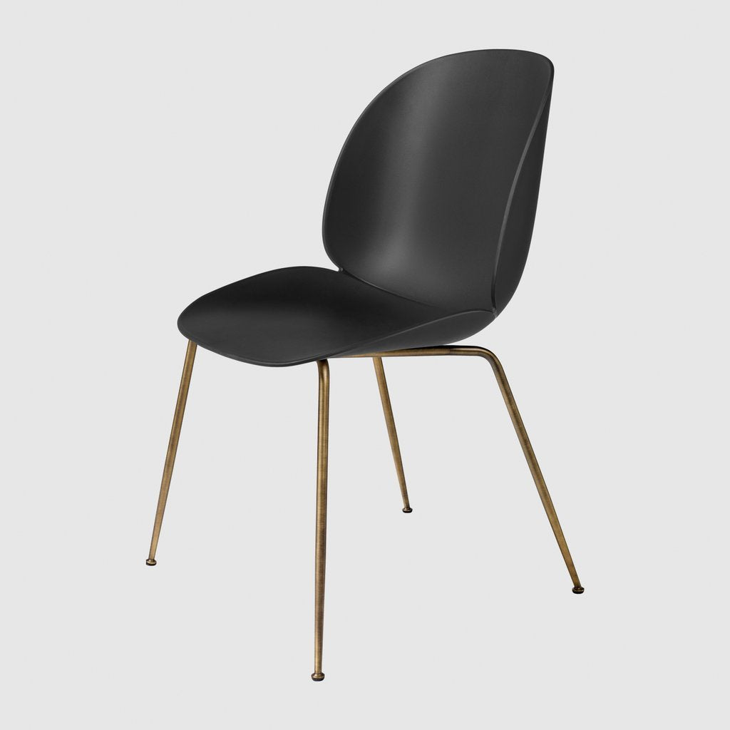 BEETLE DINING CHAIR - Modern Unupholstered Seat with Conical Base | Perfect for Kitchen, Dining Room & Office Workspace