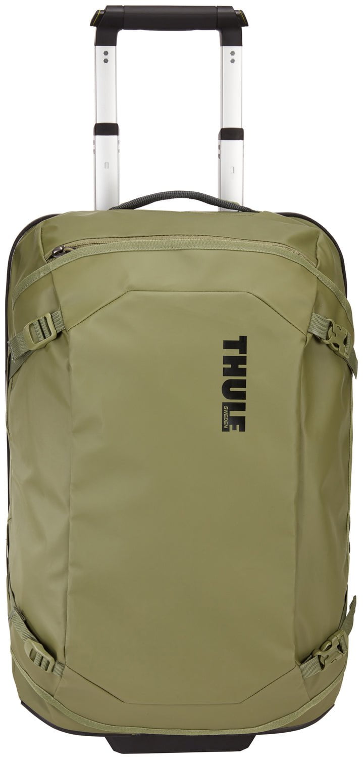 Thule Chasm 40L Wheeled Duffel Bag - Lightweight Carry-On Luggage for Travel, Sports Gear & Gym Equipment | Water-Resistant & Durable (Olivine Green) - Perfect for Airplane, Road Trips & Outdoor Adventures