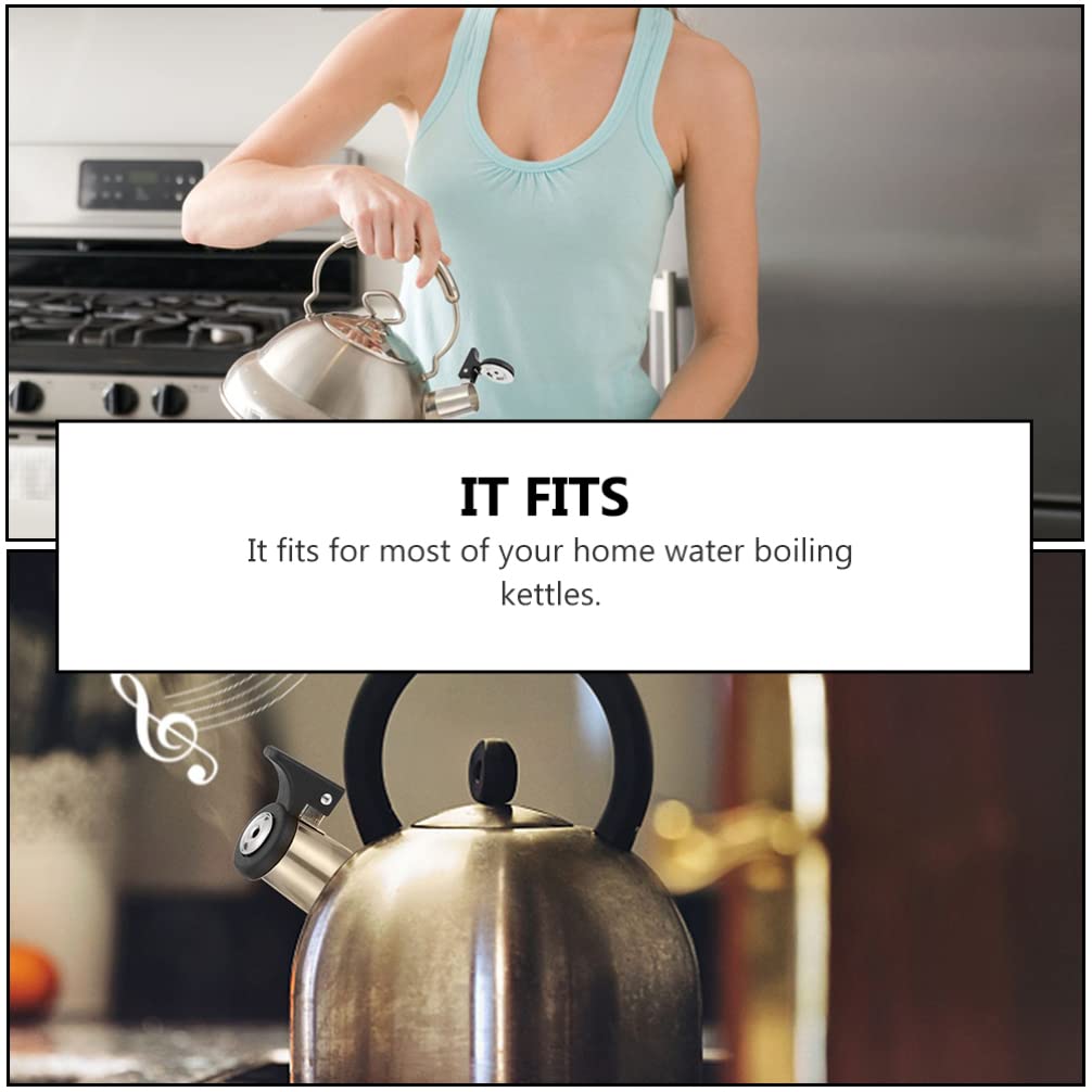 3-Piece Stainless Steel Kettle Whistle Replacement Nozzles - Loud Whistling Spout Pipe for Tea Kettles, Water Boiling Accessories - Perfect for Stovetop Tea Brewing & Kitchen Use