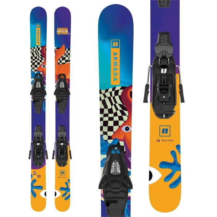 2024 Armada Junior's ARJ Skis with C5 Bindings - Perfect for Young Skiers & All-Mountain Performance