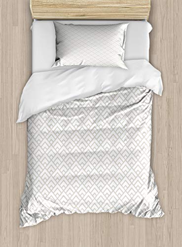 Beige and White
