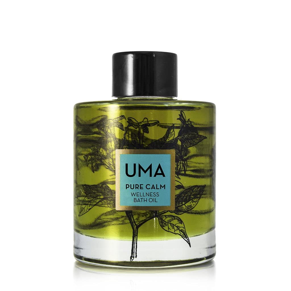 Uma Pure Calm Wellness Bath Oil 100ml - Relaxing Aromatherapy for Stress Relief & Better Sleep | Perfect for Spa Nights & Self-Care Rituals