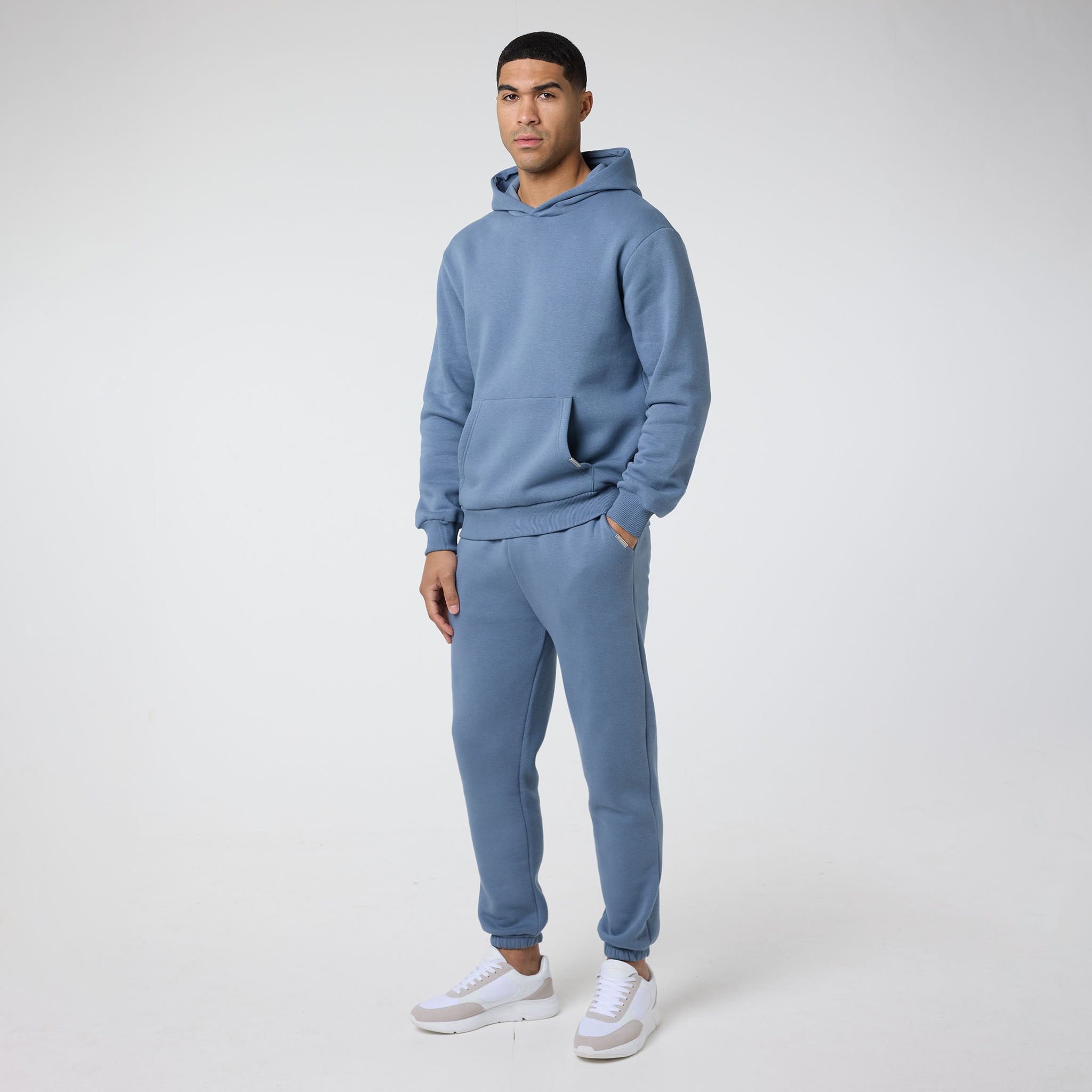 Relaxed Fit Tracksuit for Men & Women | Dusty Steel Blue Jogging Suit | Comfortable Lounge Wear for Home, Gym & Outdoor Activities