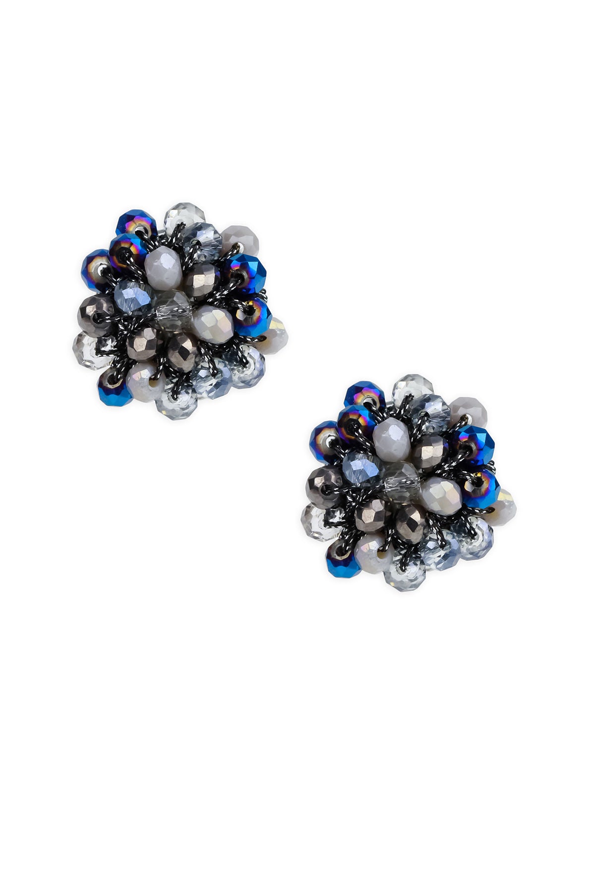 Raspberry Beaded Stud Earrings for Women - Handmade Dainty Jewelry Gift for Her - Perfect for Parties, Weddings & Everyday Wear