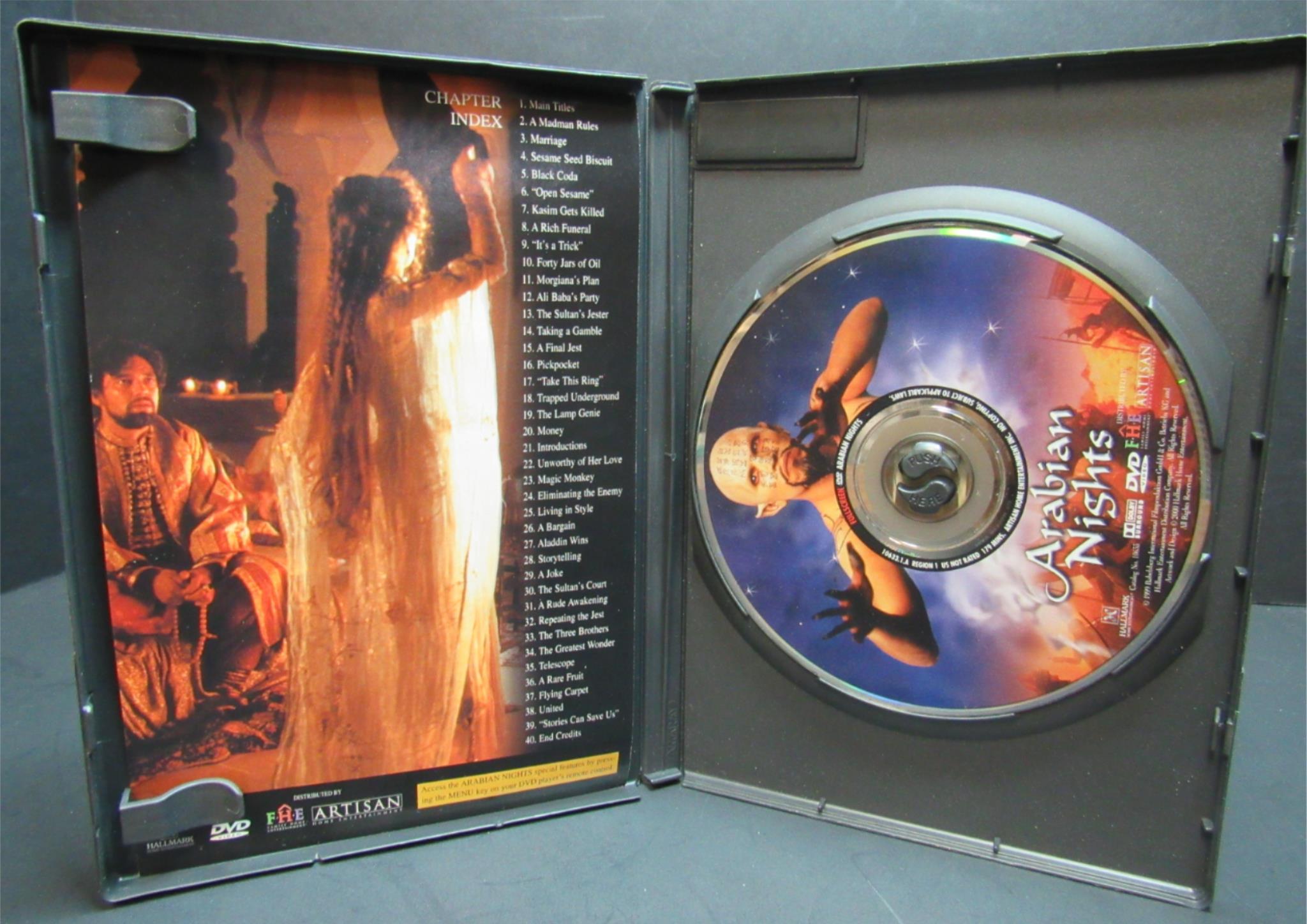 Arabian Nights DVD - Mili Avital, Alan Bates, James Frain | Classic Adventure Fantasy Film | Perfect for Movie Nights & Gift Giving | Free US Shipping