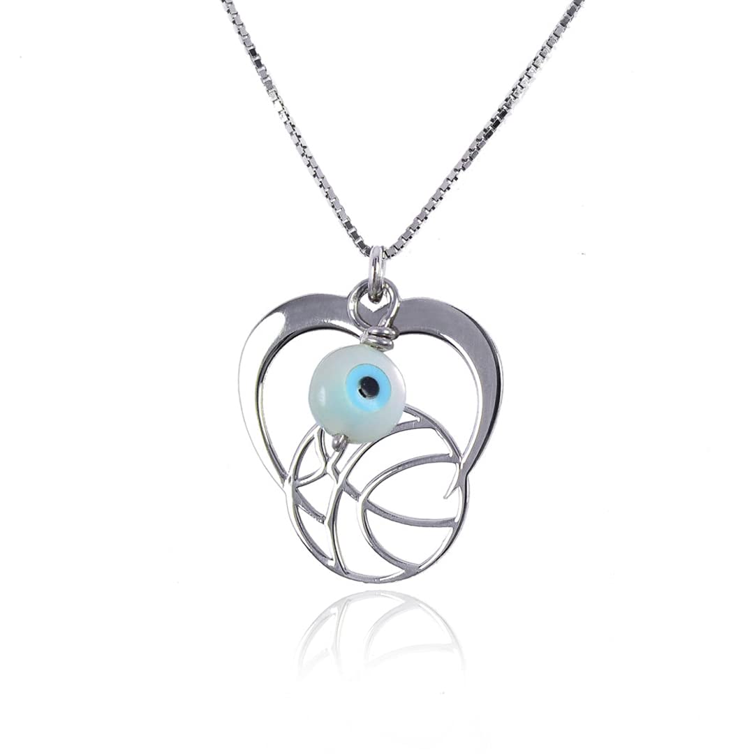 Basketball Necklace for Women & Girls - Silver Heart Charm Pendant Jewelry Gift for Athletes, Coaches, Players | Perfect Birthday, Sports & Team Gifts | Wear to Games, Practices & Special Occasions
