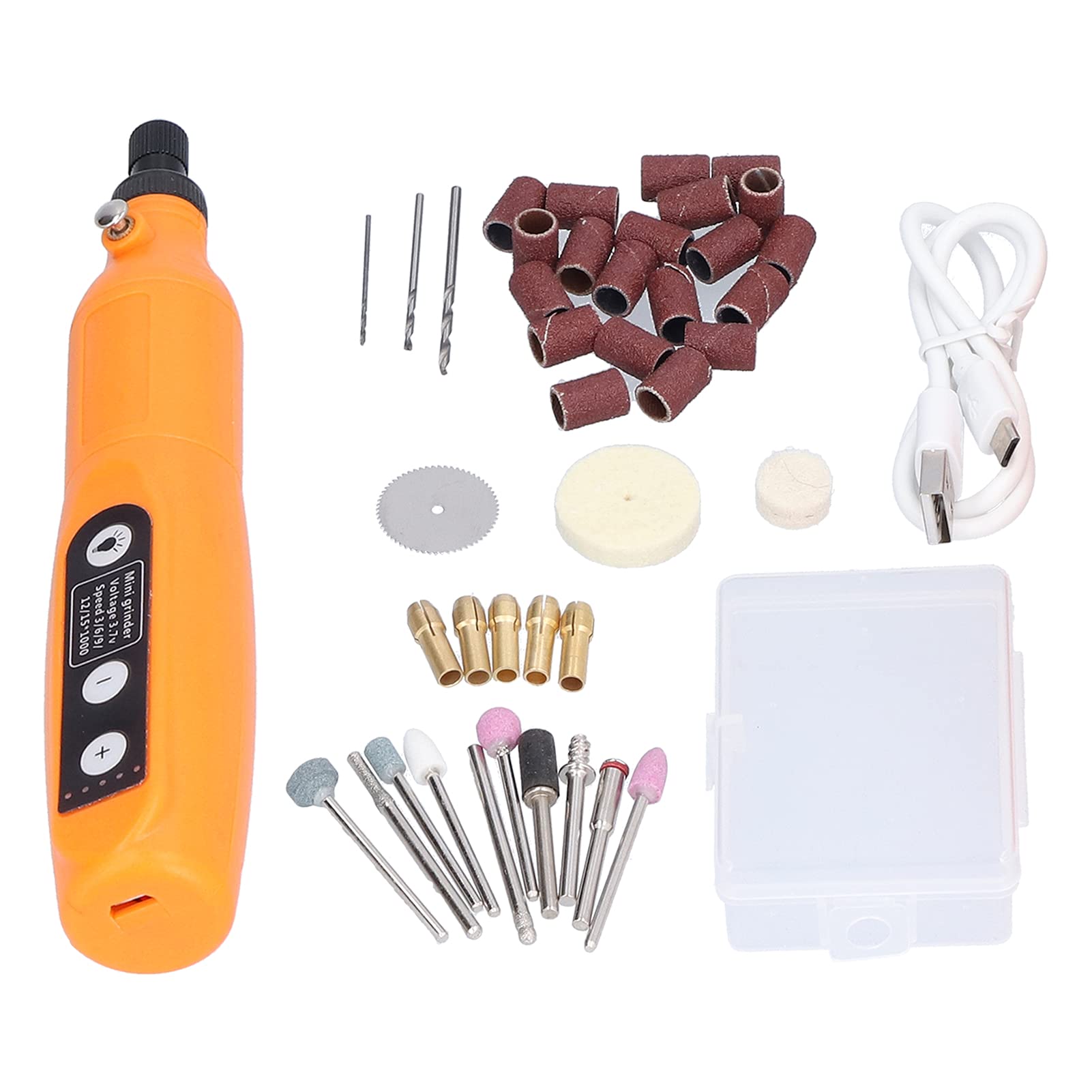 5-Speed Mini Cordless Rotary Tool Kit - Electric Hand Engraving Pen Drill, Grinder & Polishing Set with LED Work Light (3.7V 10W) for Metal, Wood, Jewelry & DIY Craft Projects - Perfect for Milling, Trimming, Engraving & Detail Work