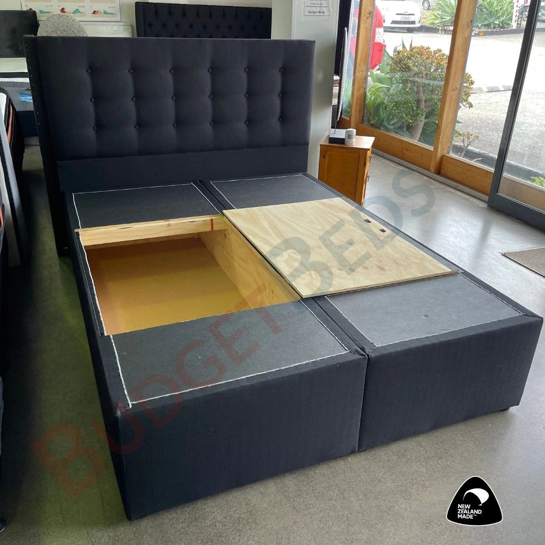 Premium NZ Made Super King Split Storage Bed Base - Durable & Spacious for Large Bedrooms | Perfect for Guest Rooms & Master Suites
