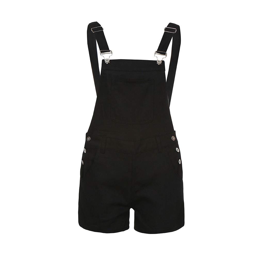 Stylish Ripped Denim Bib Overalls Shorts - Women's Fashion Denim Romper Jumpsuit for Summer | Perfect for Casual Outings, Music Festivals & Streetwear Looks