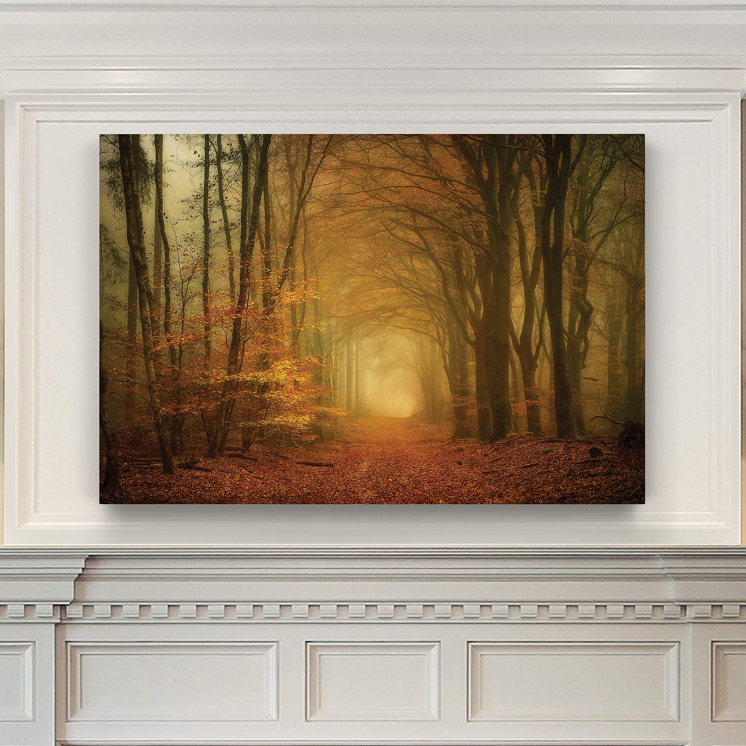 Early Light Landscape Canvas Wall Art Print - 32x48 Inch Ready to Hang Photographic Picture for Home & Office Decor | Nature Scenery Living Room Bedroom Wall Decorations