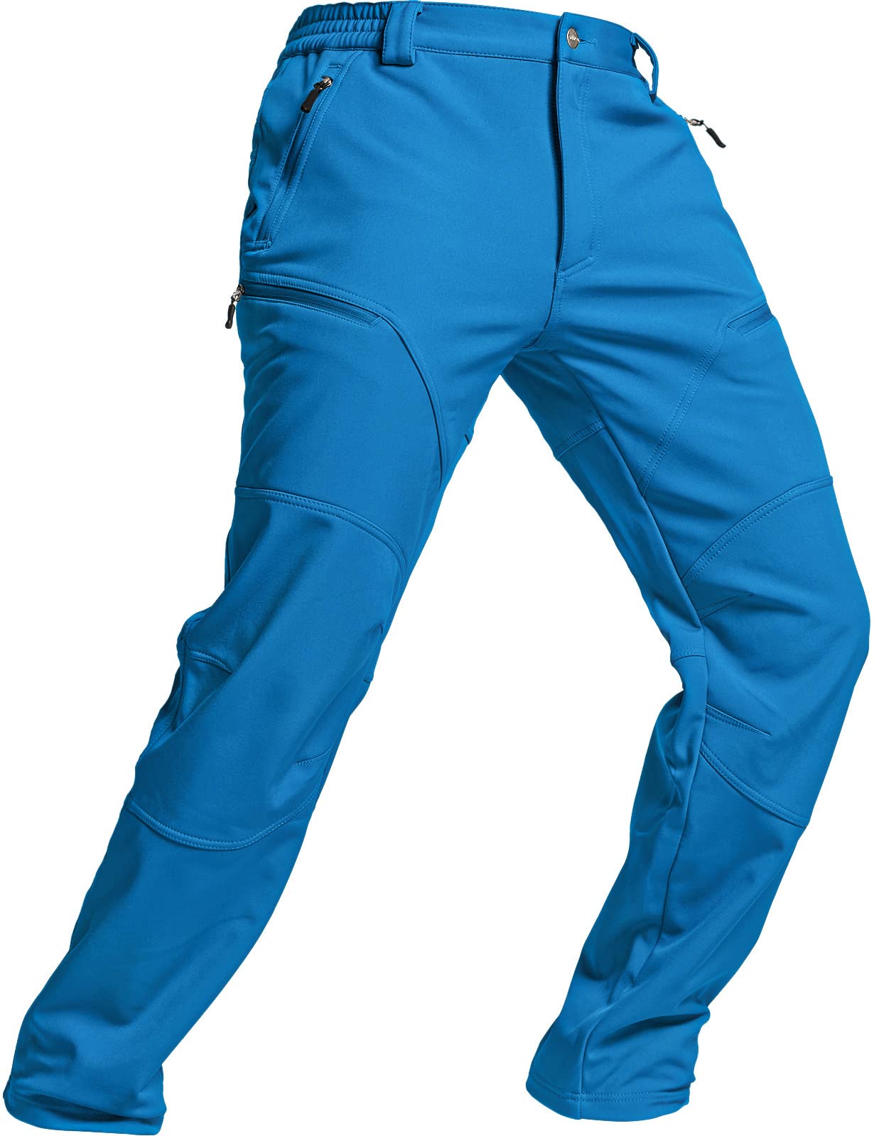 **TSLA Men's Waterproof Softshell Cargo Pants - Fleece-Lined Snow Ski & Snowboard Pants for Hiking, Outdoor Work & Winter Sports**    *(Perfect for Skiing, Snowboarding, Hiking, Outdoor Work & Cold Weather Activities)*