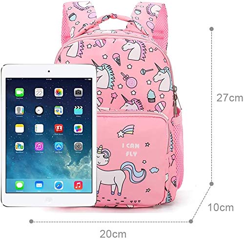 **Unicorn Backpack for Girls - Cute Lightweight Toddler School Bag with Adjustable Chest Strap | Perfect for Preschool, Daycare & Travel**