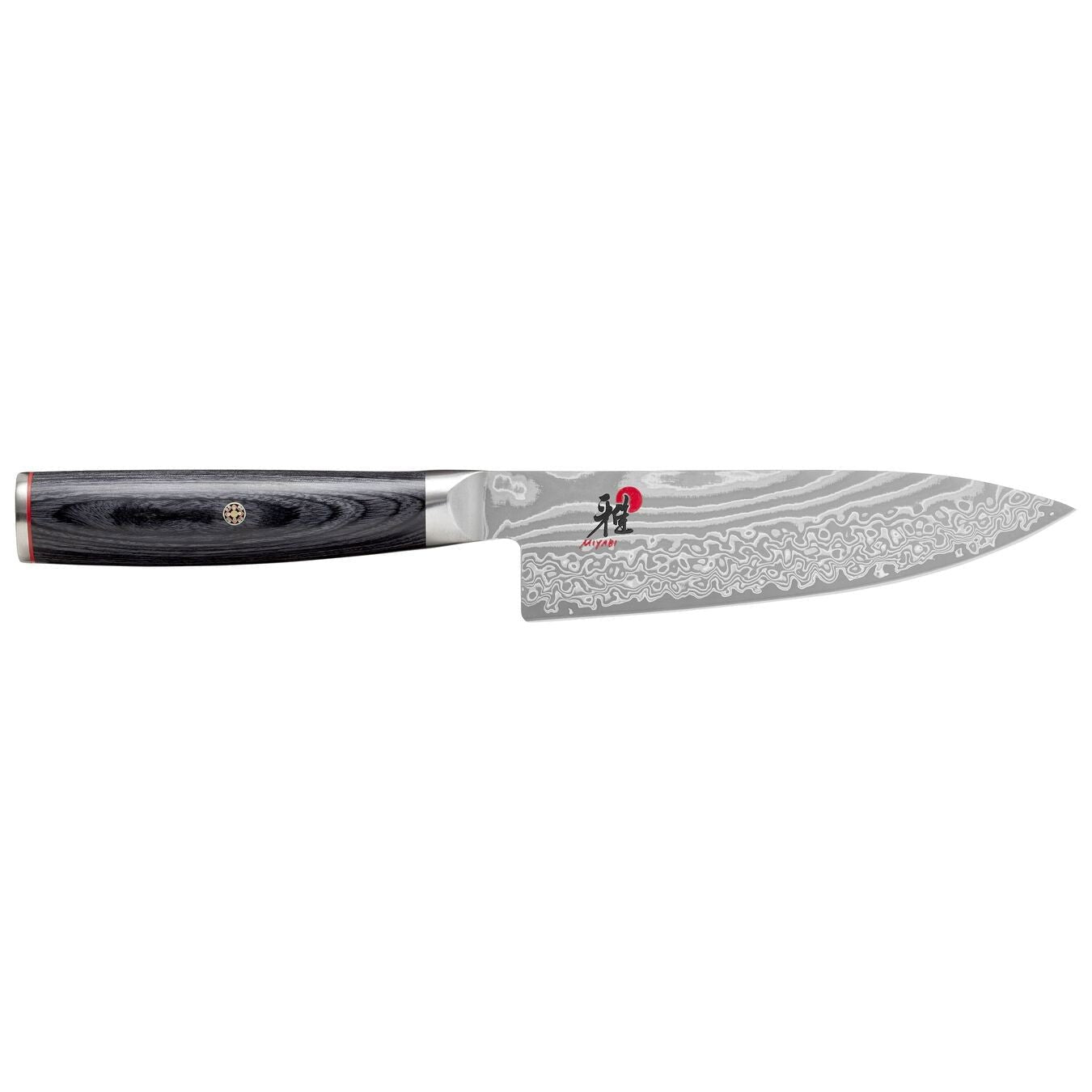 Miyabi 5000FC D Damascus Steel Gyuto Knife 160mm - Japanese Chef Knife for Precision Cutting, Slicing & Dicing - Perfect for Professional Chefs & Home Cooking Enthusiasts