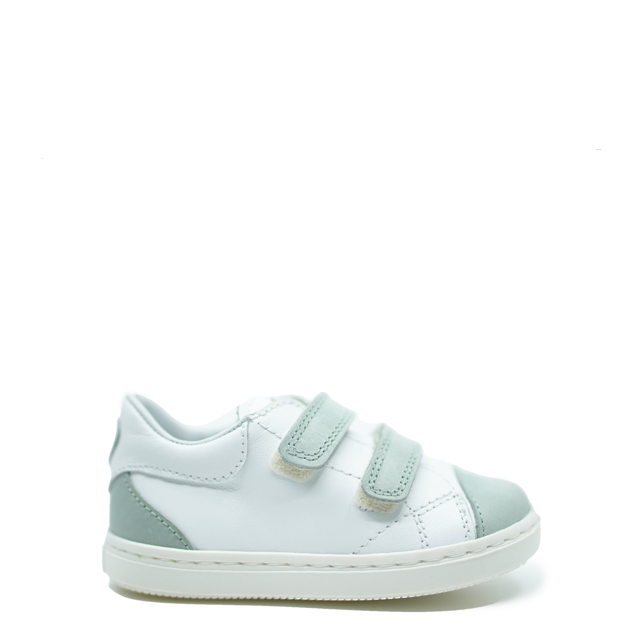 Beberlis Women's White and Mint Velcro Sneakers - Comfortable Casual Walking Shoes for Women - Perfect for Running, Gym, and Everyday Wear