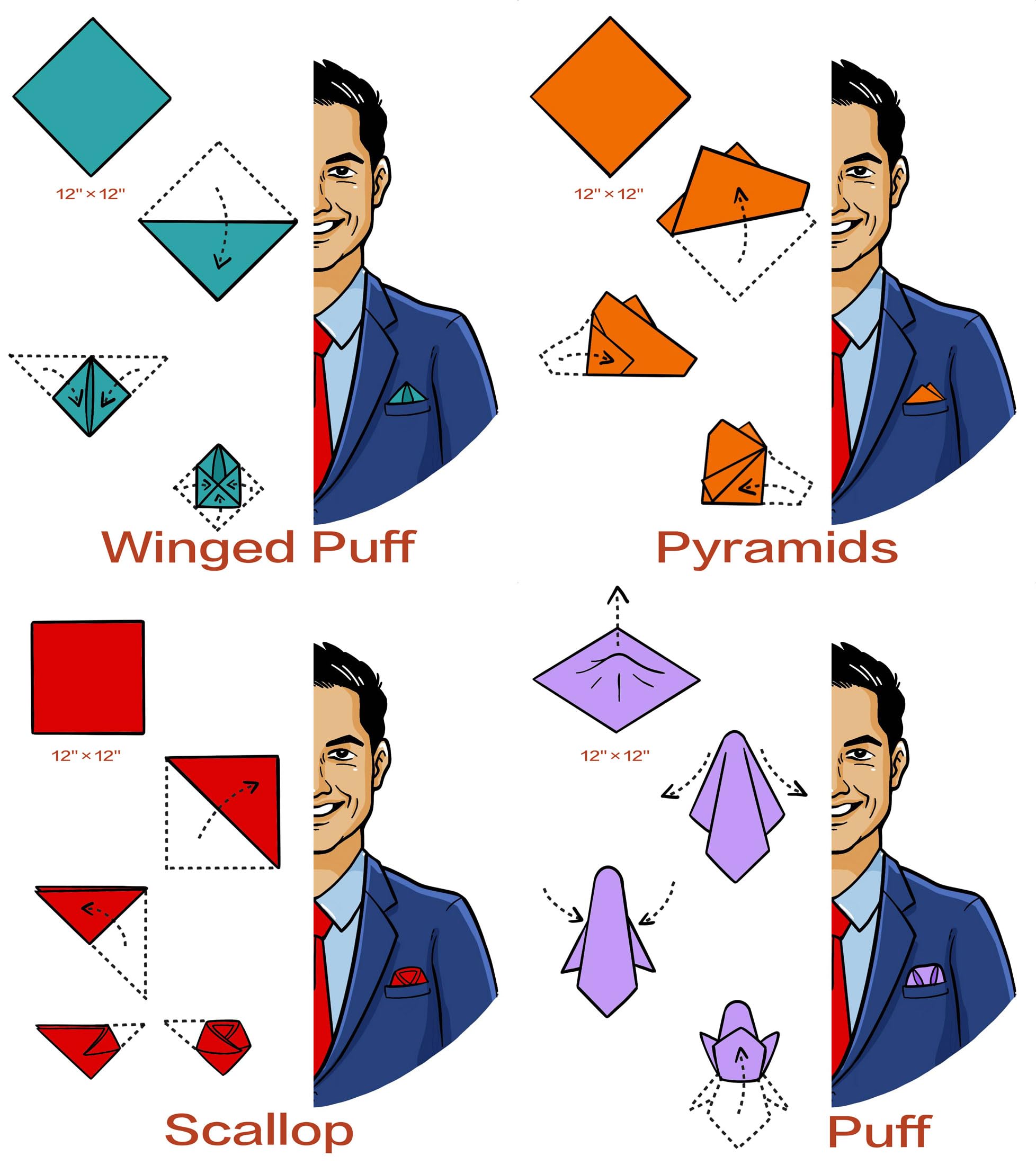 Premium Silk Pocket Square for Weddings & Formal Events - Elegant Solid Color Handkerchief with Gift Box - Perfect for Grooms, Best Men & Special Occasions