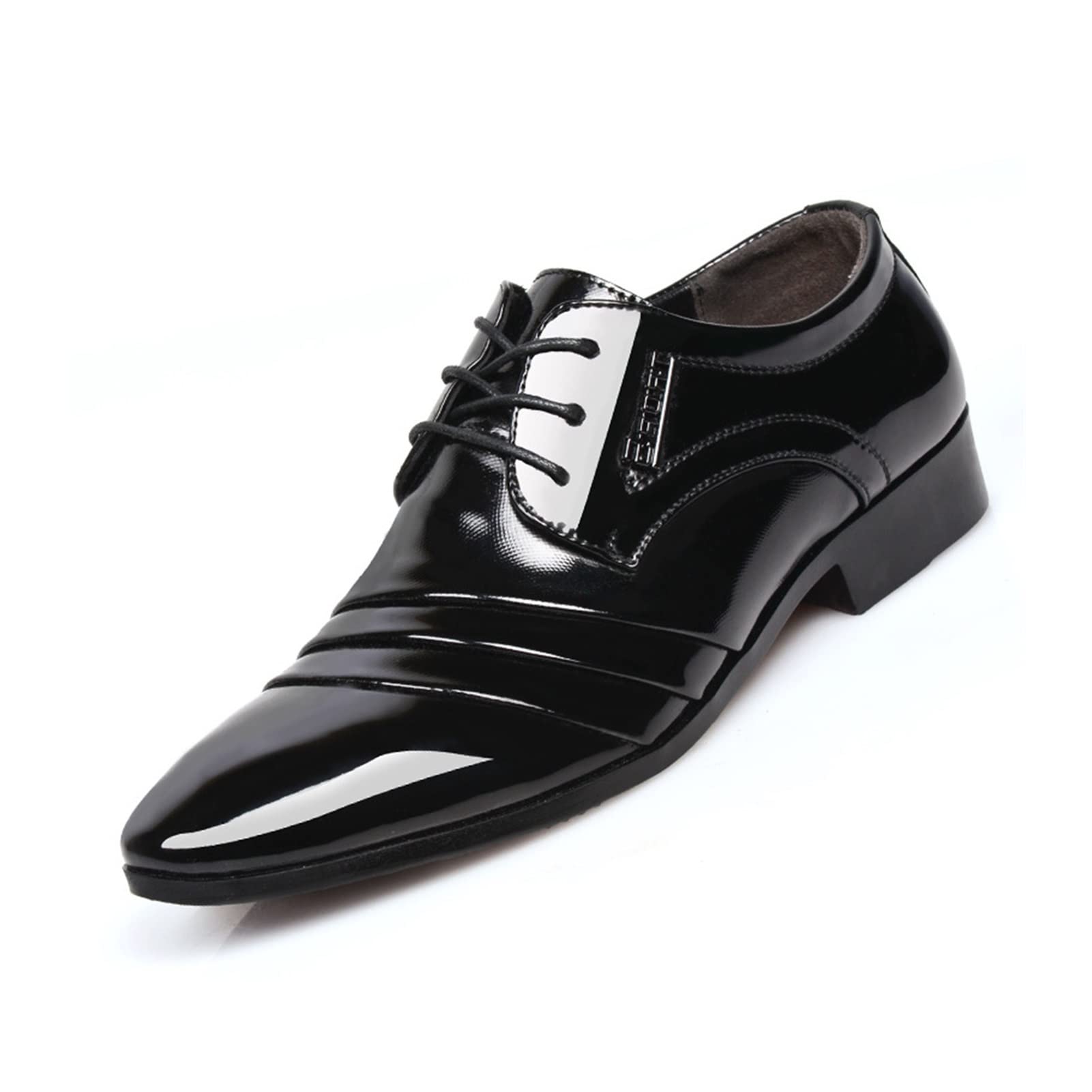 Stylish Men's Spring Dress Shoes - Business & Casual Suede Leather Pointed Toe Oxfords for Work, Weddings & Formal Events