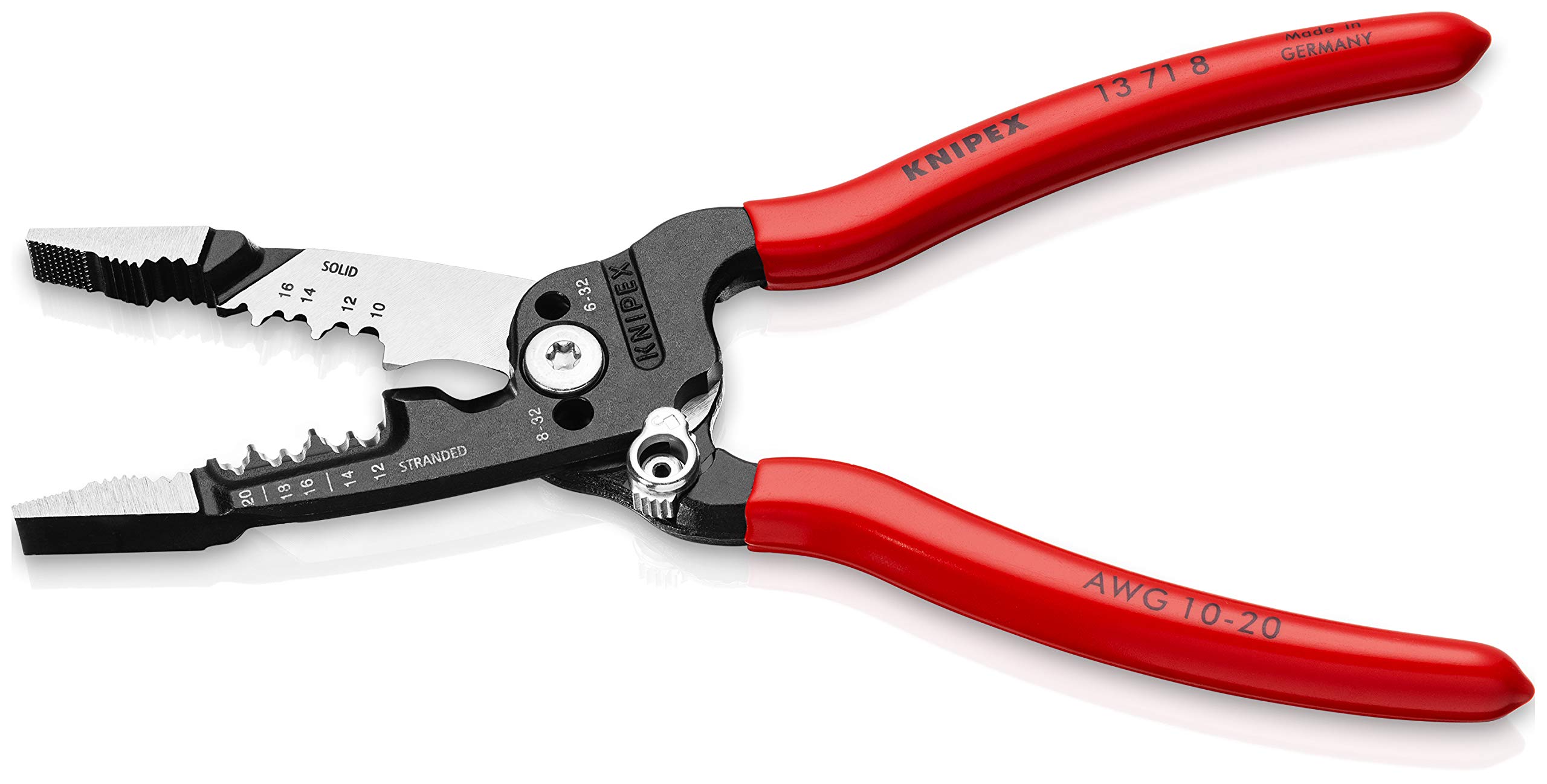 KNIPEX Pliers Wrench 3-Piece Set with Forged Wire Stripper - Professional Plumbing & Electrical Tool Kit for Home Repair and DIY Projects