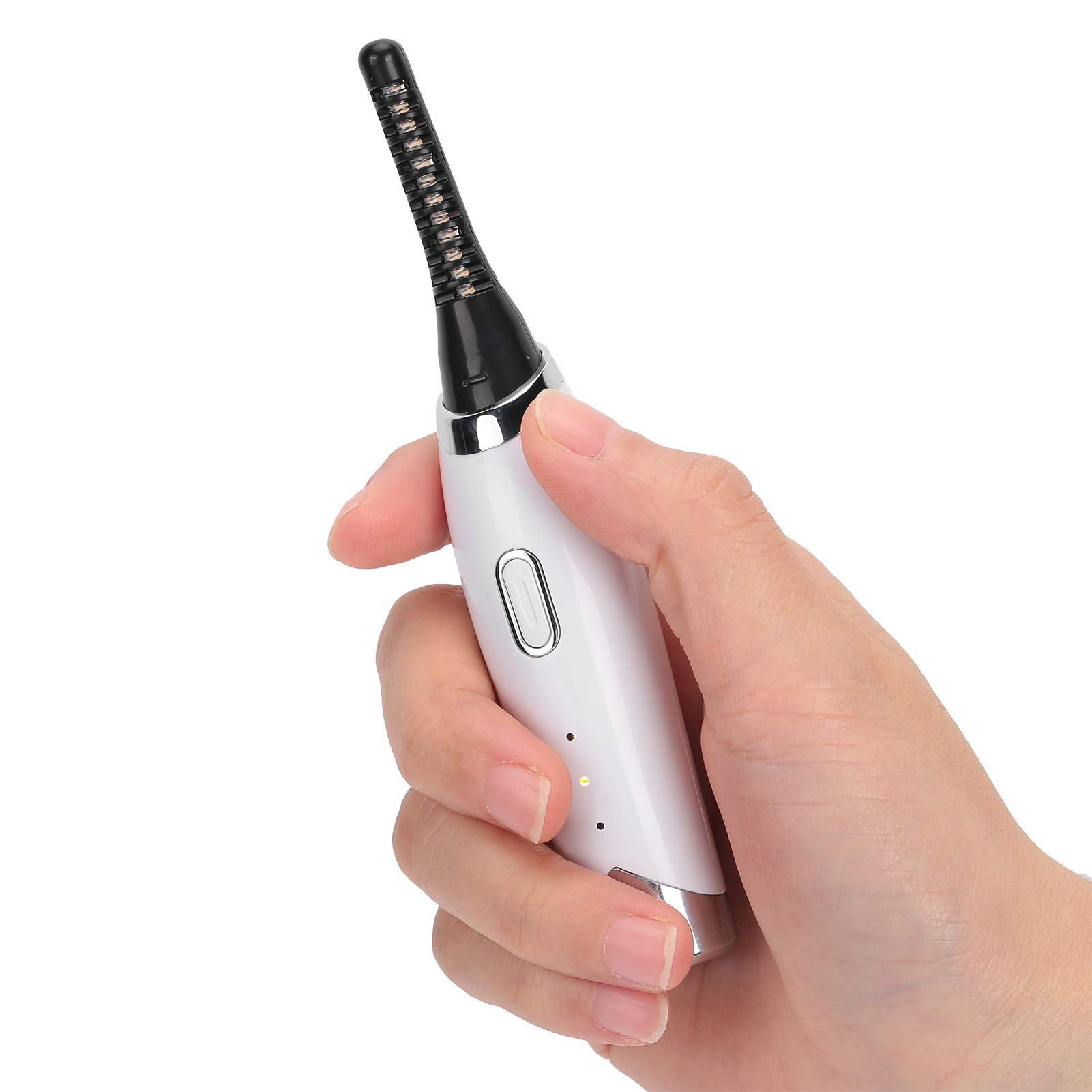 Rechargeable Electric Eyelash Curler - Waterproof USB Lash Curling Tool with LED Light for Perfect Curls | Travel-Friendly Makeup Accessory for Home, Salon & On-The-Go Use