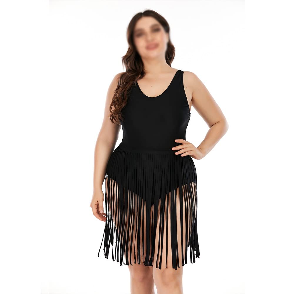 Plus Size One Piece Swimsuit for Women - Black Solid Bathing Suit, Beachwear (Color: A, Size: XL) | Perfect for Pool Parties, Beach Vacations & Summer Getaways