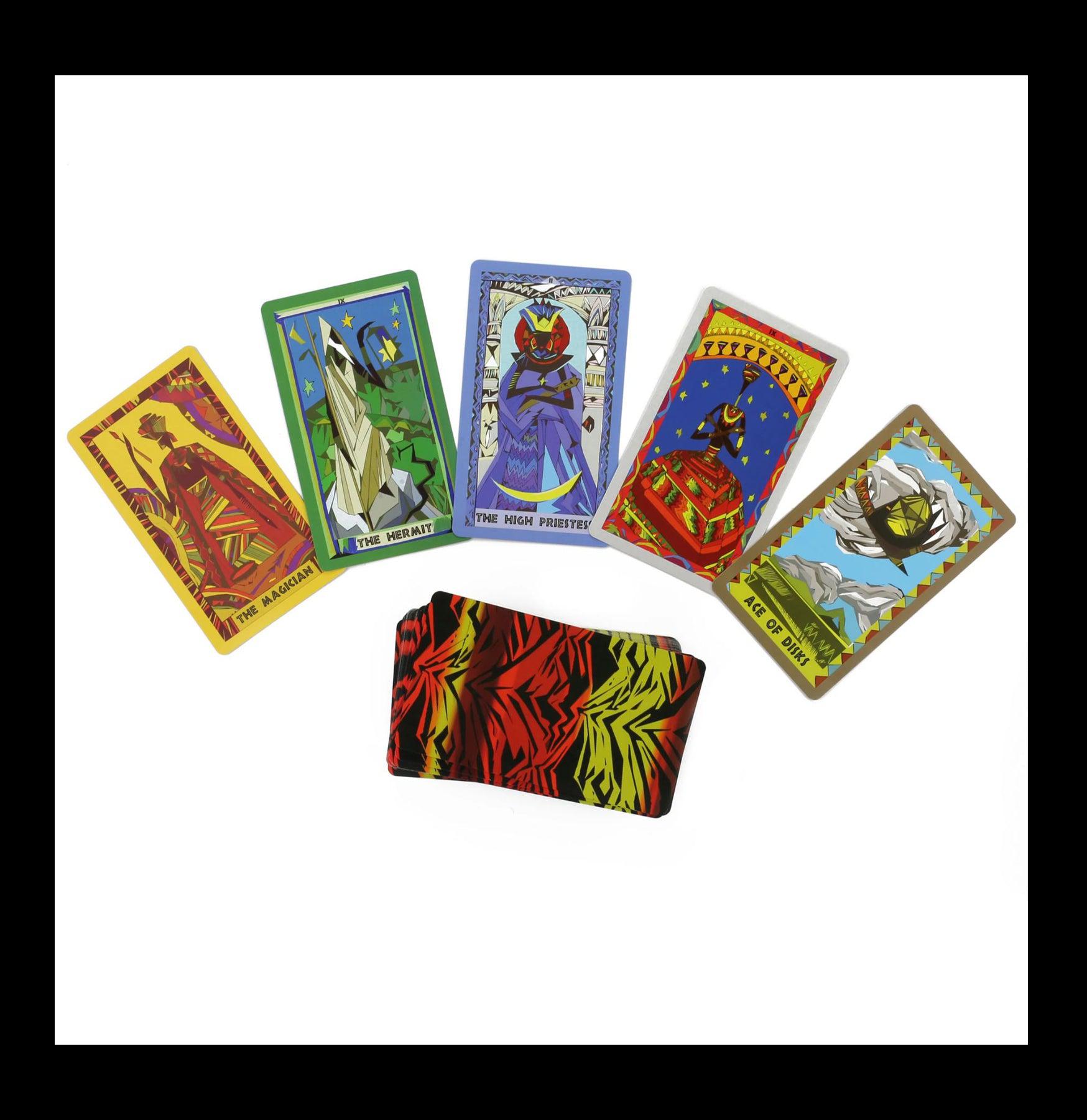 Authentic African Tarot Deck - 78 Cards with Guidebook for Divination, Meditation & Spiritual Growth | Perfect for Beginners & Experienced Readers