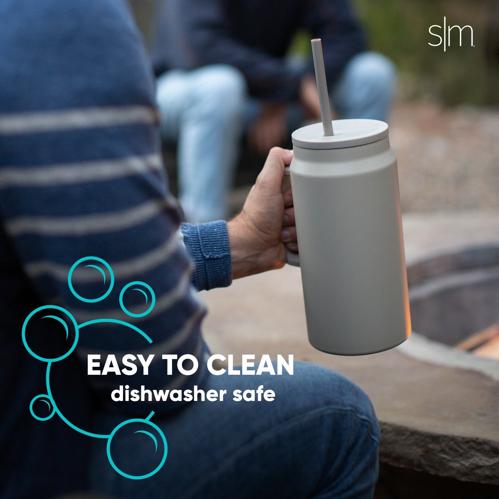 Trek 50Oz Stainless Steel Tumbler with Lid - Double Wall Vacuum Insulated Travel Mug for Hot & Cold Beverages - Perfect for Hiking, Camping, and Office Use