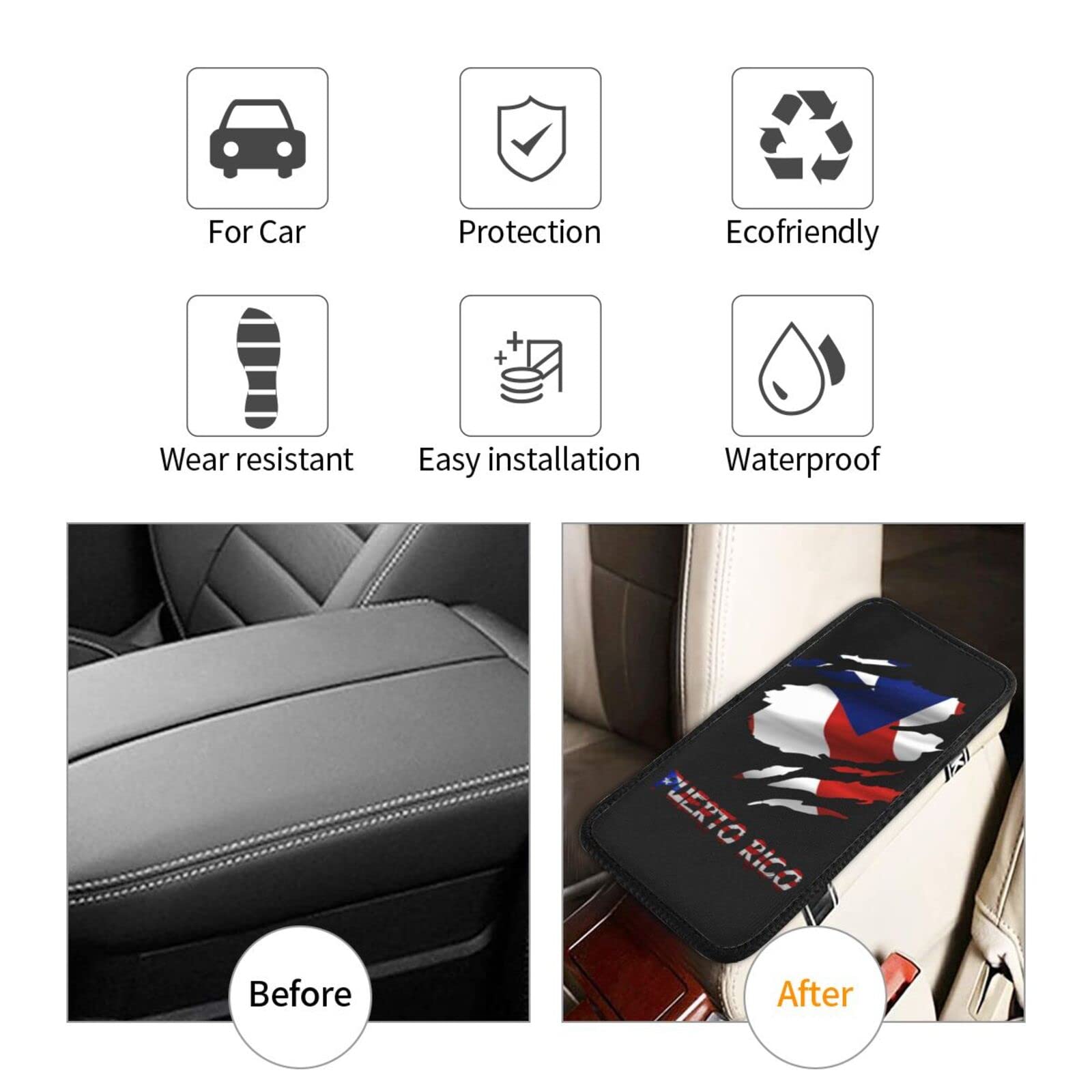 Universal Car Center Console Cushion - Soft Armrest Pad for Comfort Driving | Hippie Car Accessories