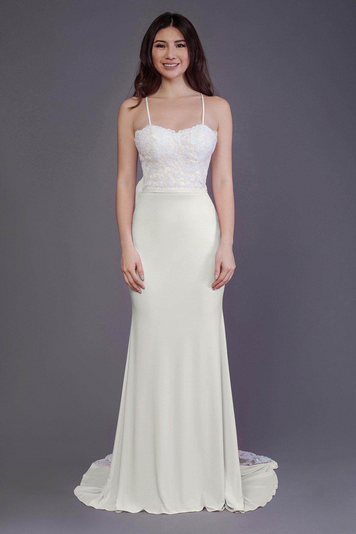 Elegant Mermaid Sweep Train Knitted Fabric Bridesmaid Dress PR3565 - Perfect for Weddings, Formal Events & Special Occasions