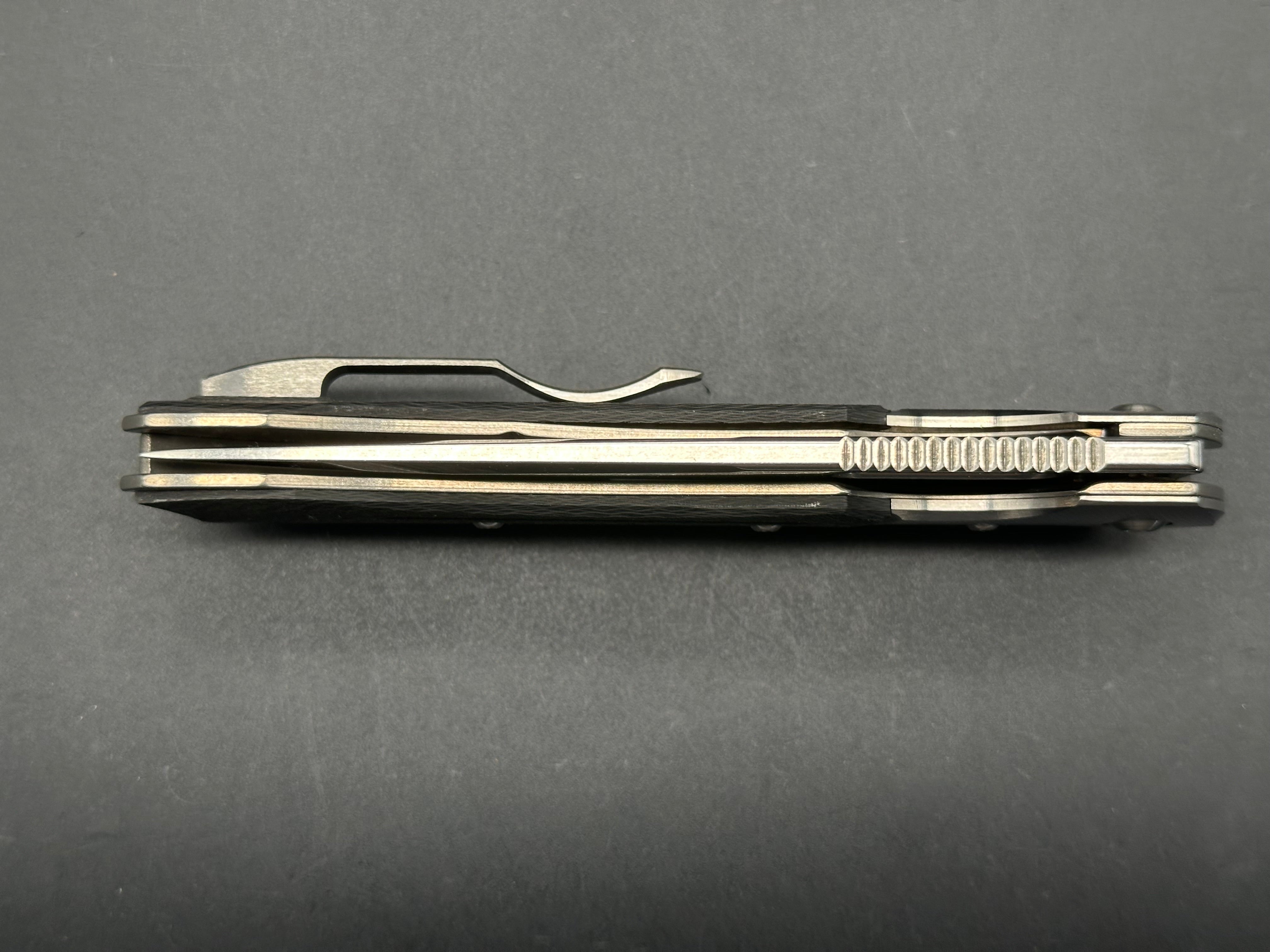 Dervish Navajo Bolstered Carbon Fiber TAD Edition - Lightweight & Durable Tactical Knife for Outdoor Adventures, Camping, and Survival Gear