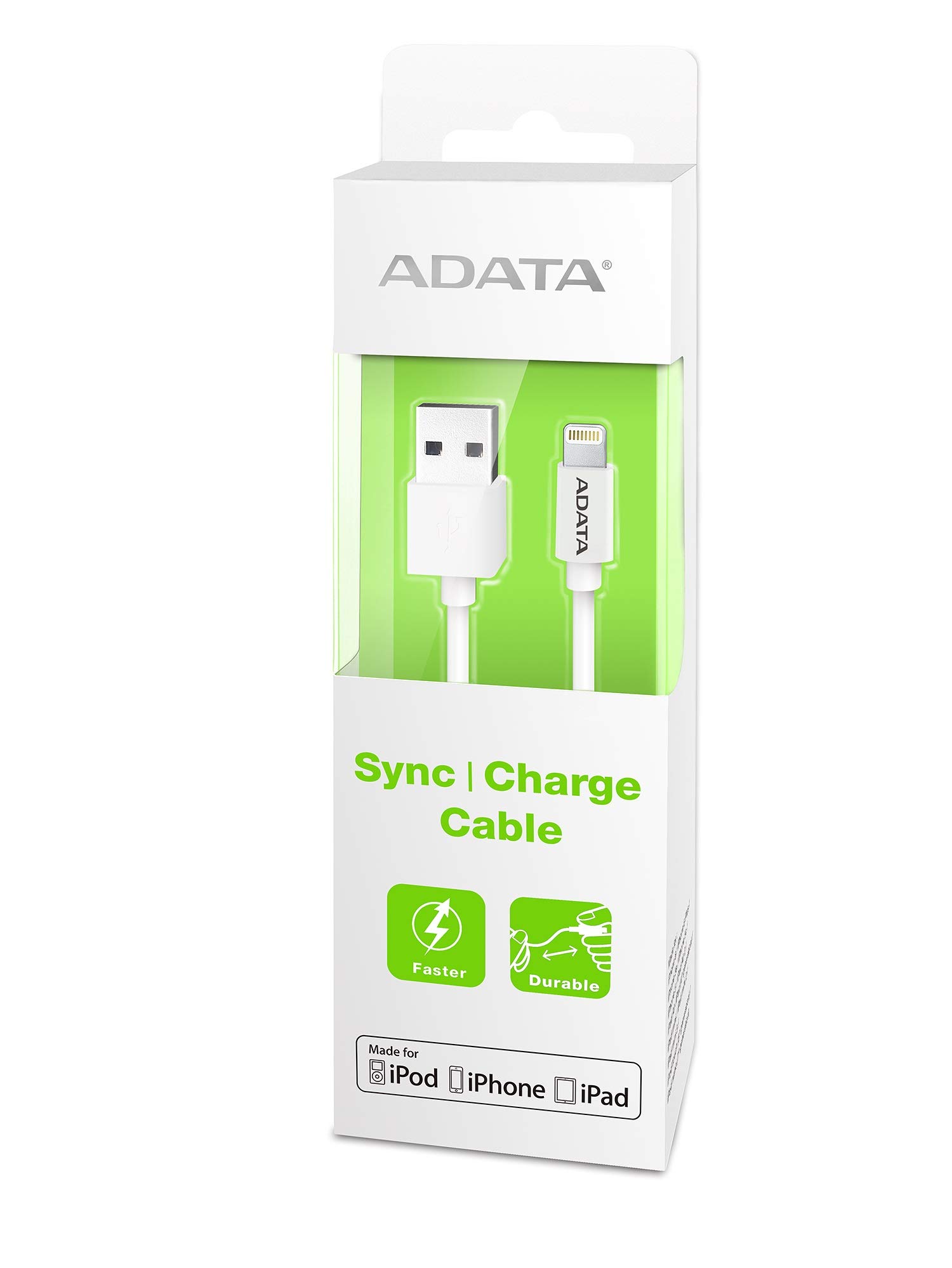 High-Speed 1m (3.3ft) Lightning to USB Cable for iPhone & iPad - Durable White Charging Cord - Perfect for Home, Office & Travel Charging