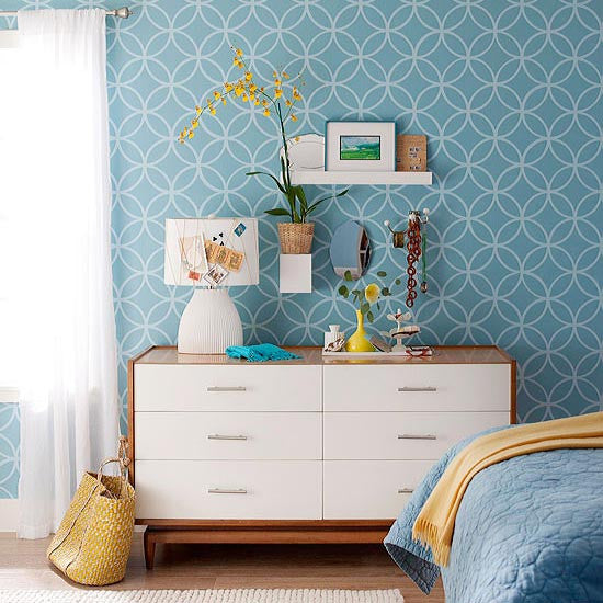 Endless Circles Lattice Moroccan Stencil - DIY Wall Art, Furniture Painting & Home Decor Template for Creative Projects