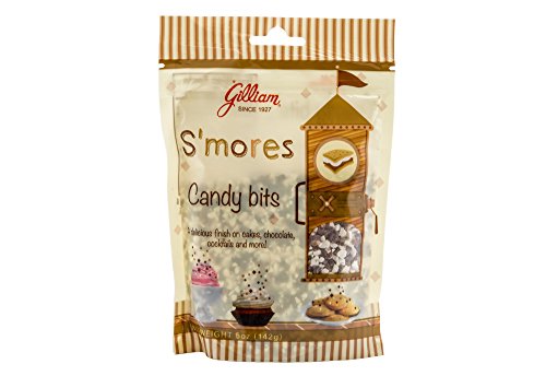Gilliam S'mores Candy Bits - 5oz Resealable Bag for Baking, Snacking & Party Treats - Crunchy Marshmallow Chocolate Graham Cracker Bites